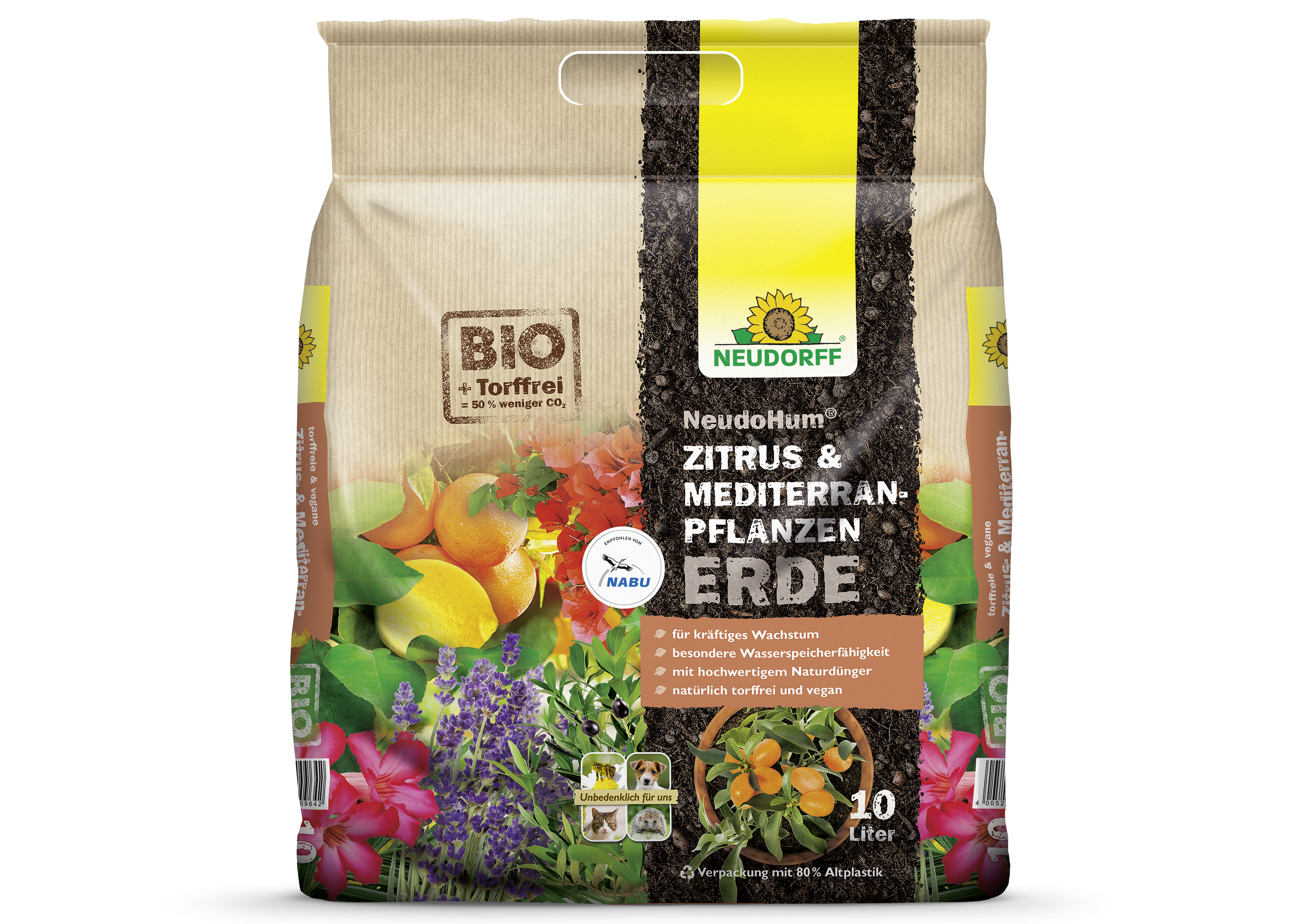 NEUDORFF NeudoHum Zitrus- und MediterranpflanzenErde torffrei
