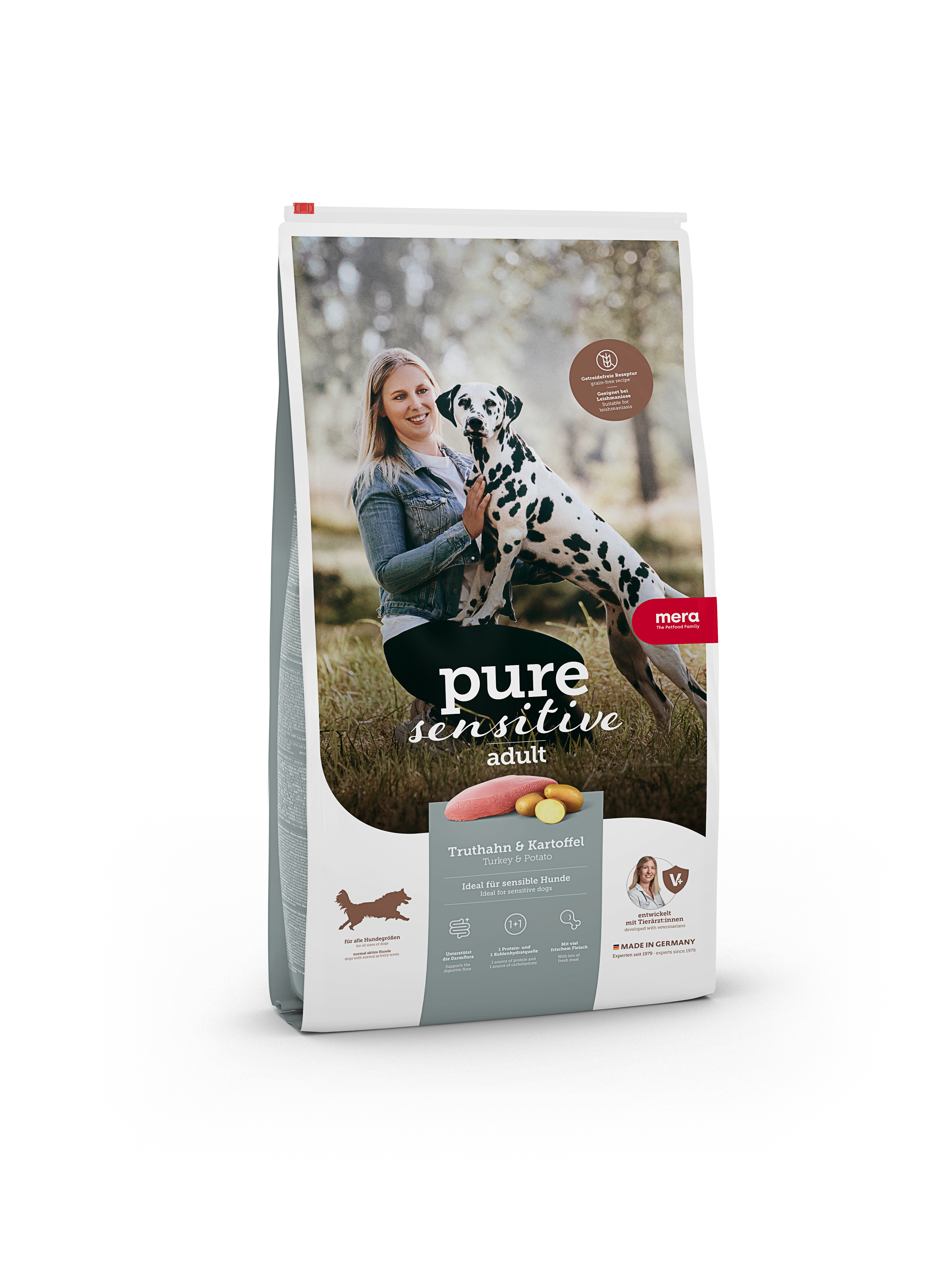 MERA Hunde Trockenfutter Pure Sensitive fresh meat Truthahn+Kartoffel