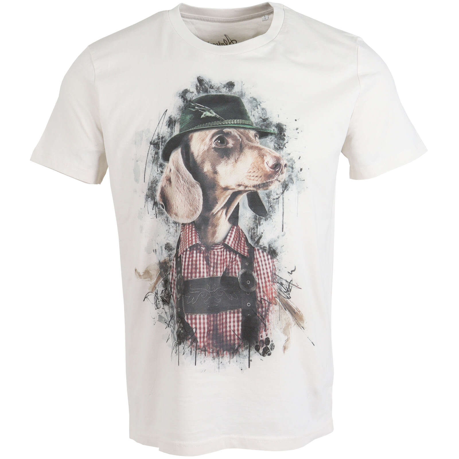 AKAH Almtracht Damen T-Shirt Dackel mit Hut