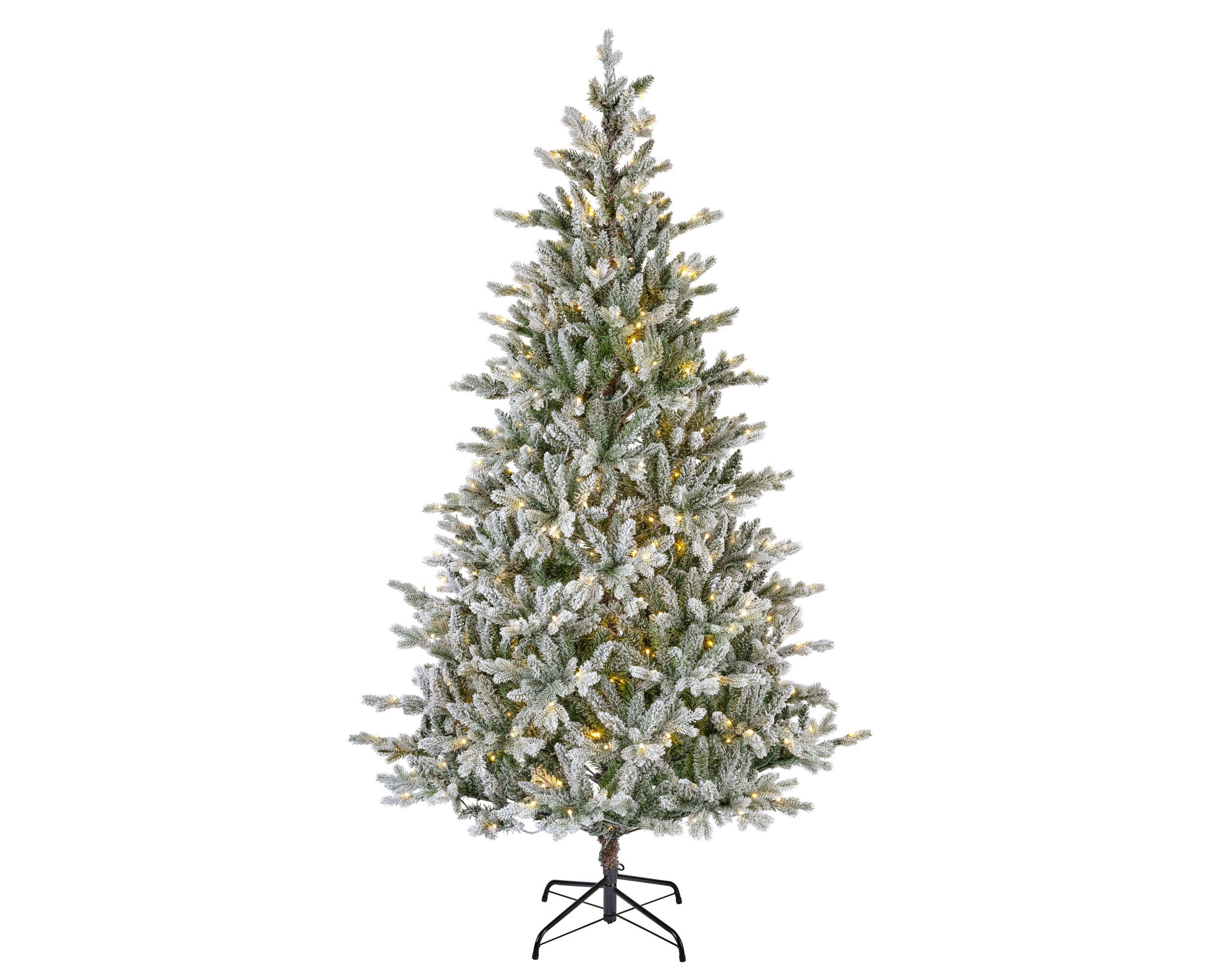 EVERLANDS Künstlicher Weihnachtsbaum Allison Kiefer beschneit LED