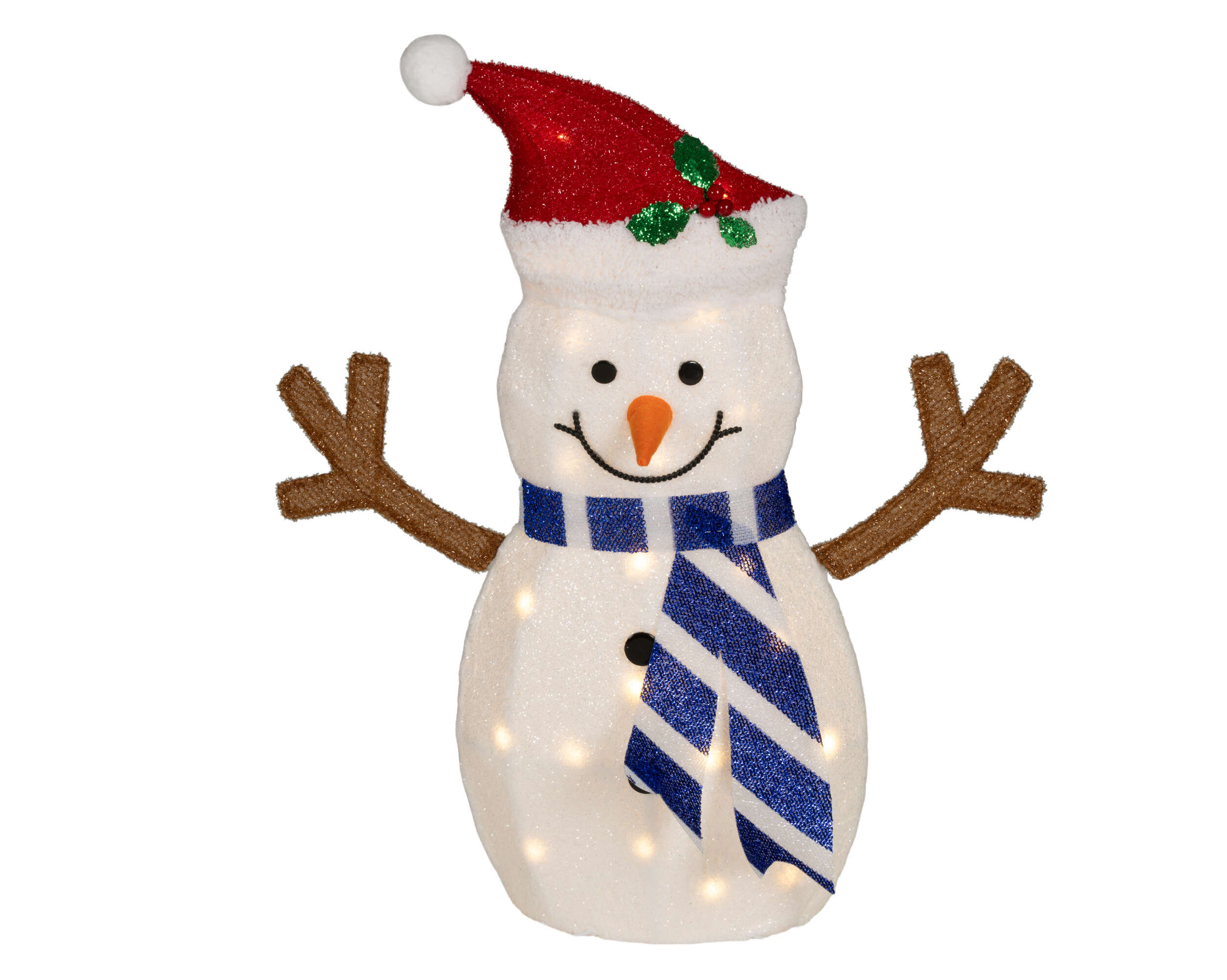 LUMINEO Weihnachtsdeko LED Schneemann Outdoor Warmweiß