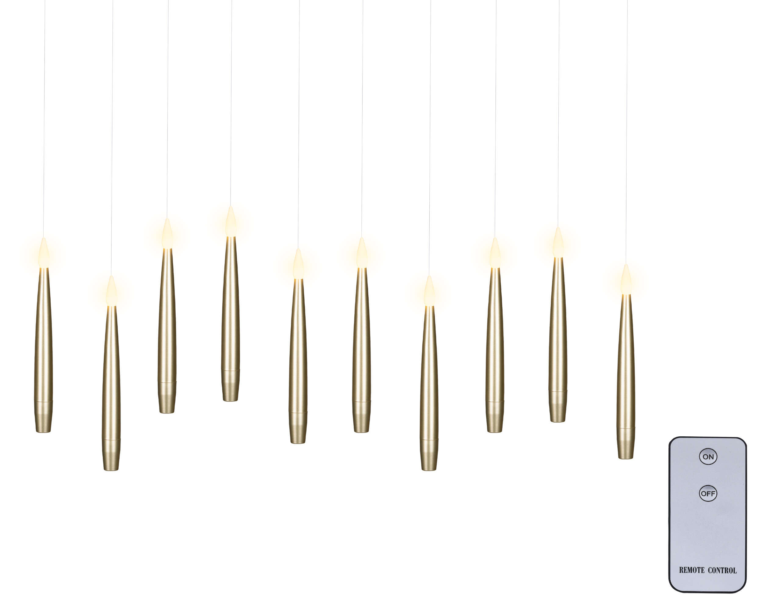 LUMINEO 10 Schwebende LED-Kerzen Warmweiß