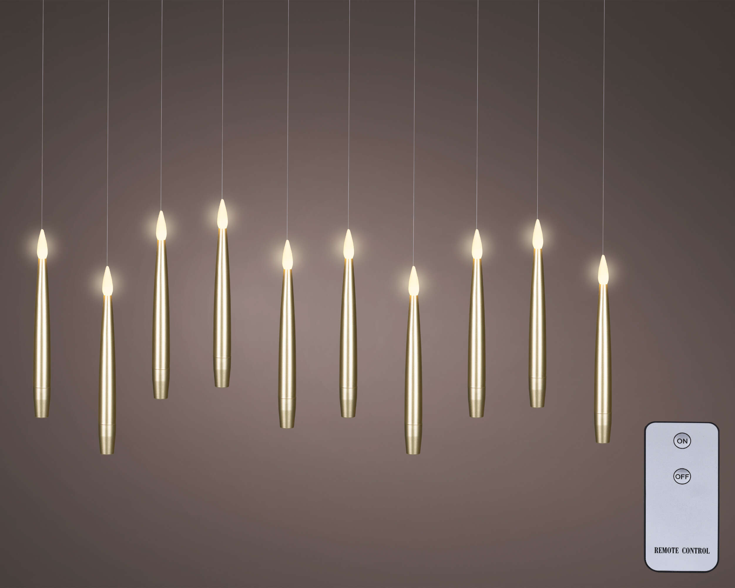 LUMINEO 10 Schwebende LED-Kerzen Warmweiß