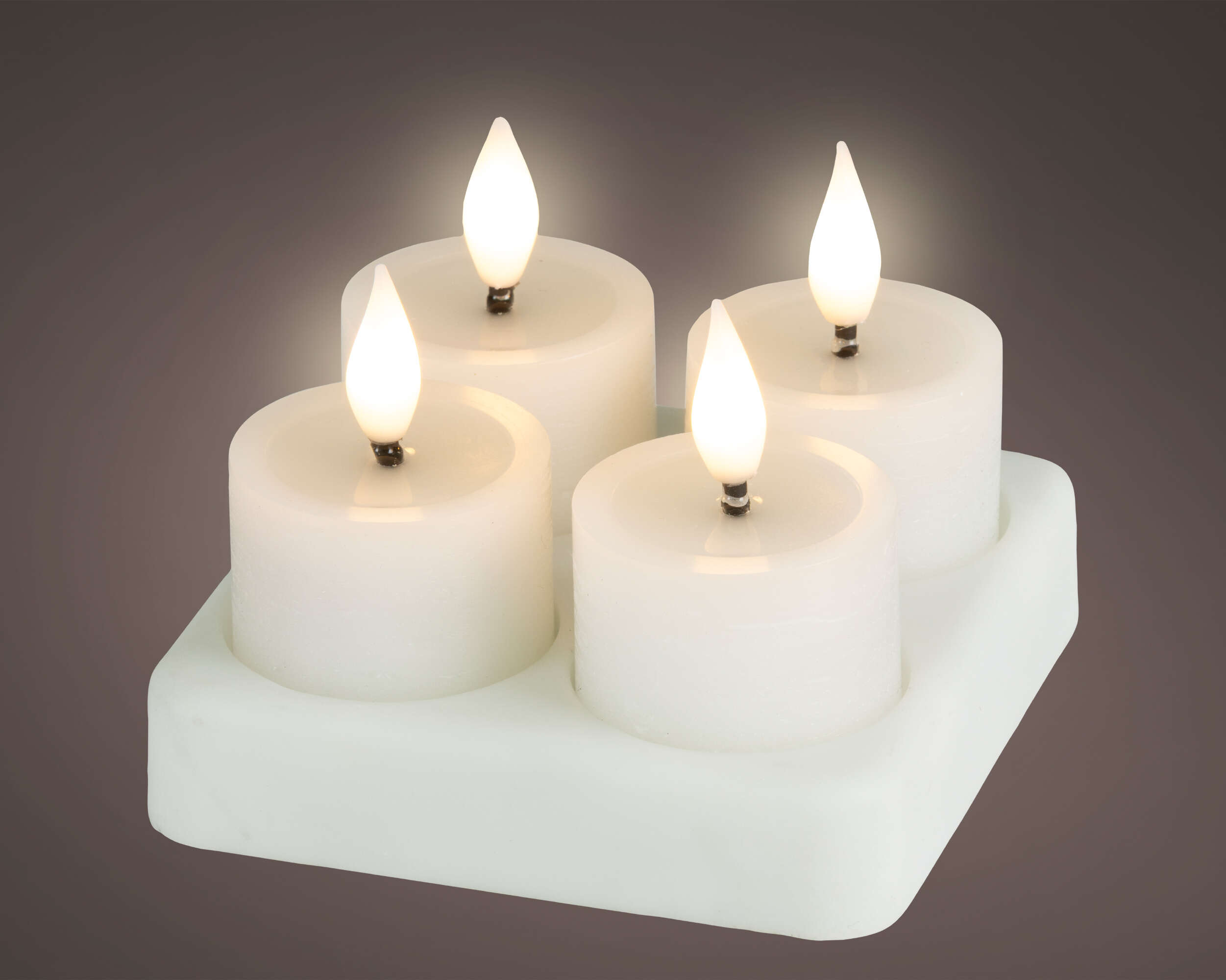 LUMINEO Wiederaufladbare LED-Teelichter