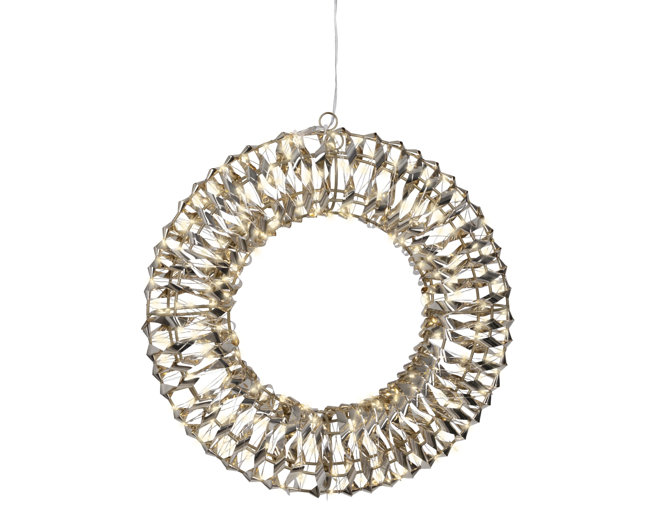 LUMINEO Micro LED Kranz Outdoor Warmweiß