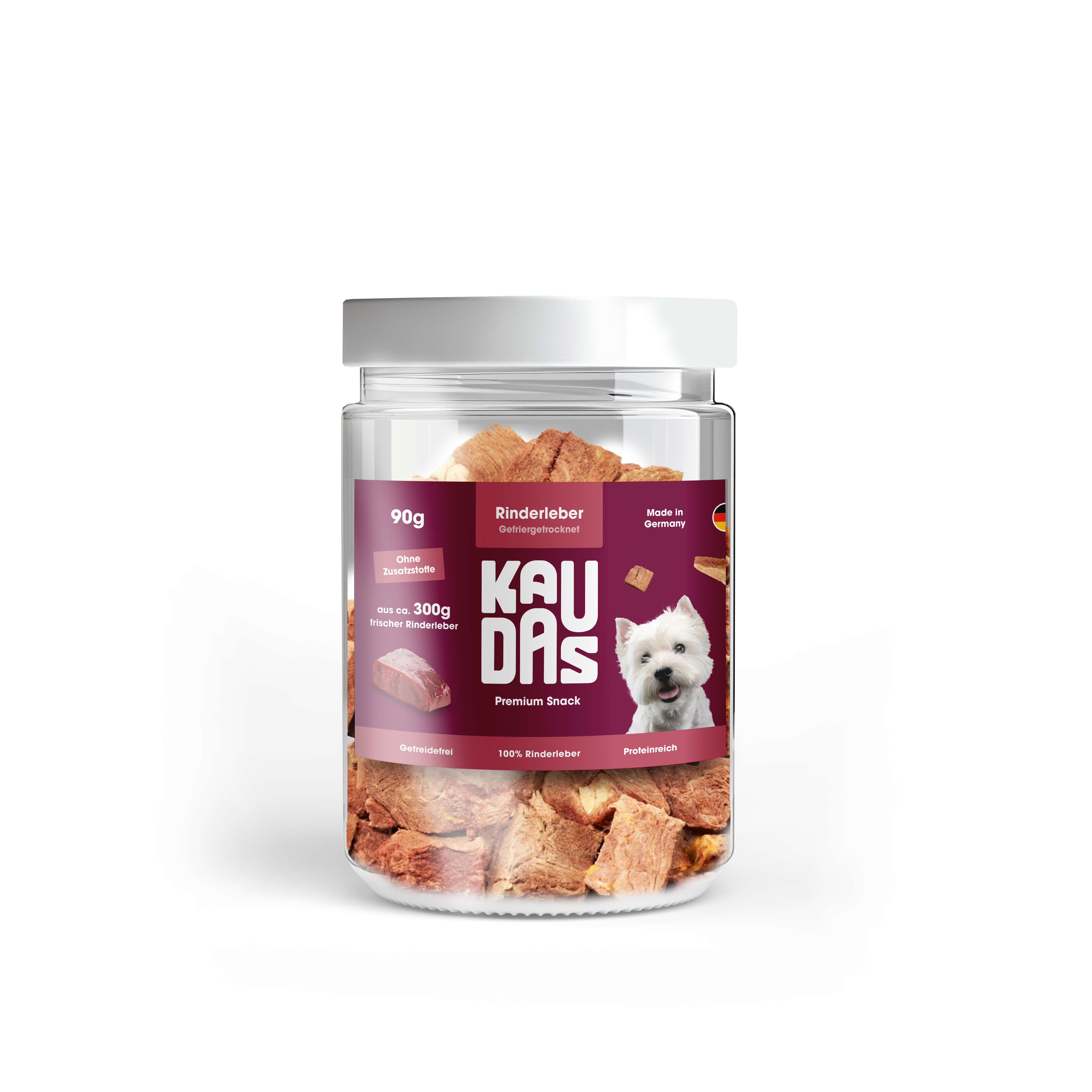 KAUDAS Hundeleckerli RinderleberPur Natursnack