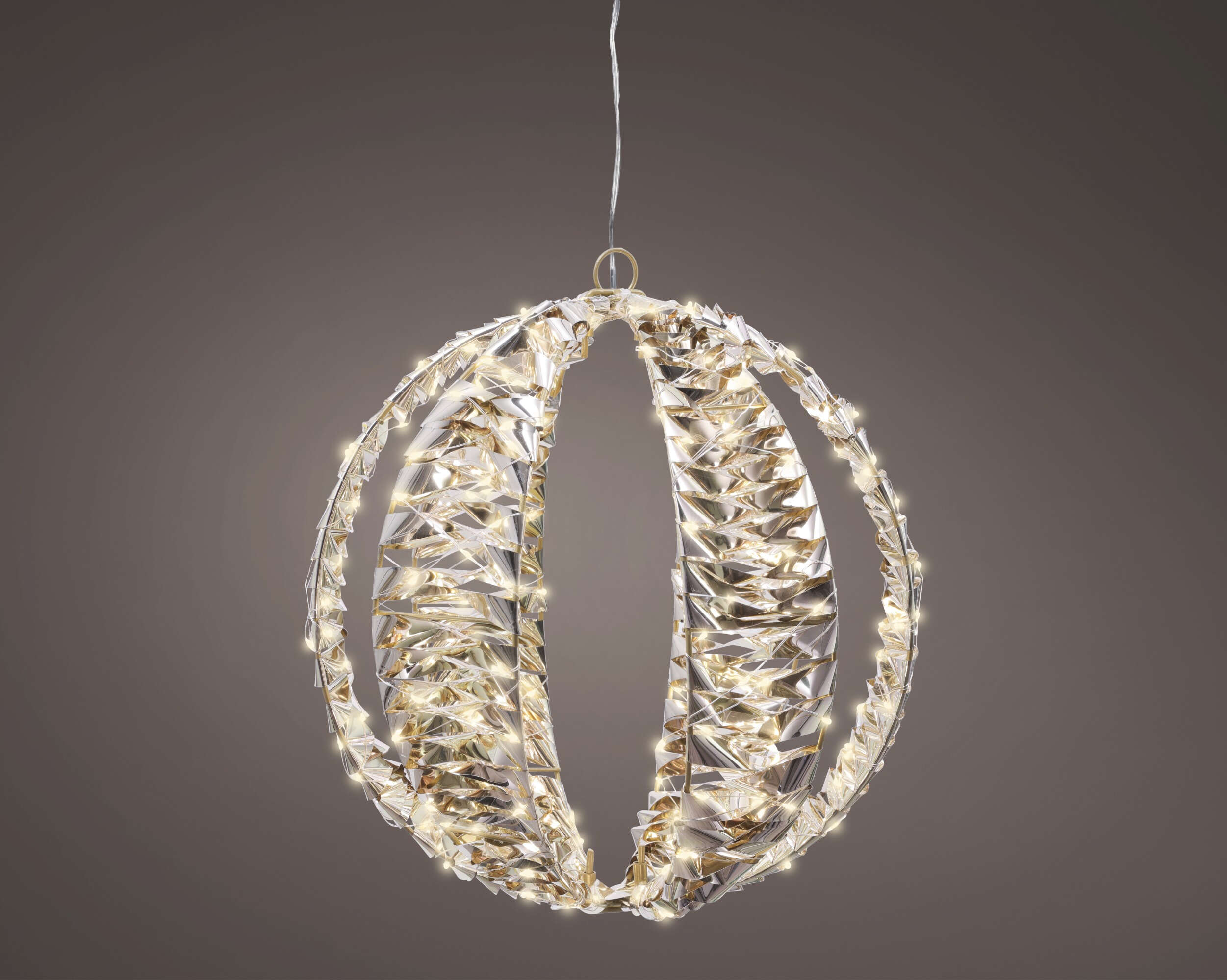 LUMINEO Dekobeleuchtung Micro LED Kugel mit Blinkeffekt