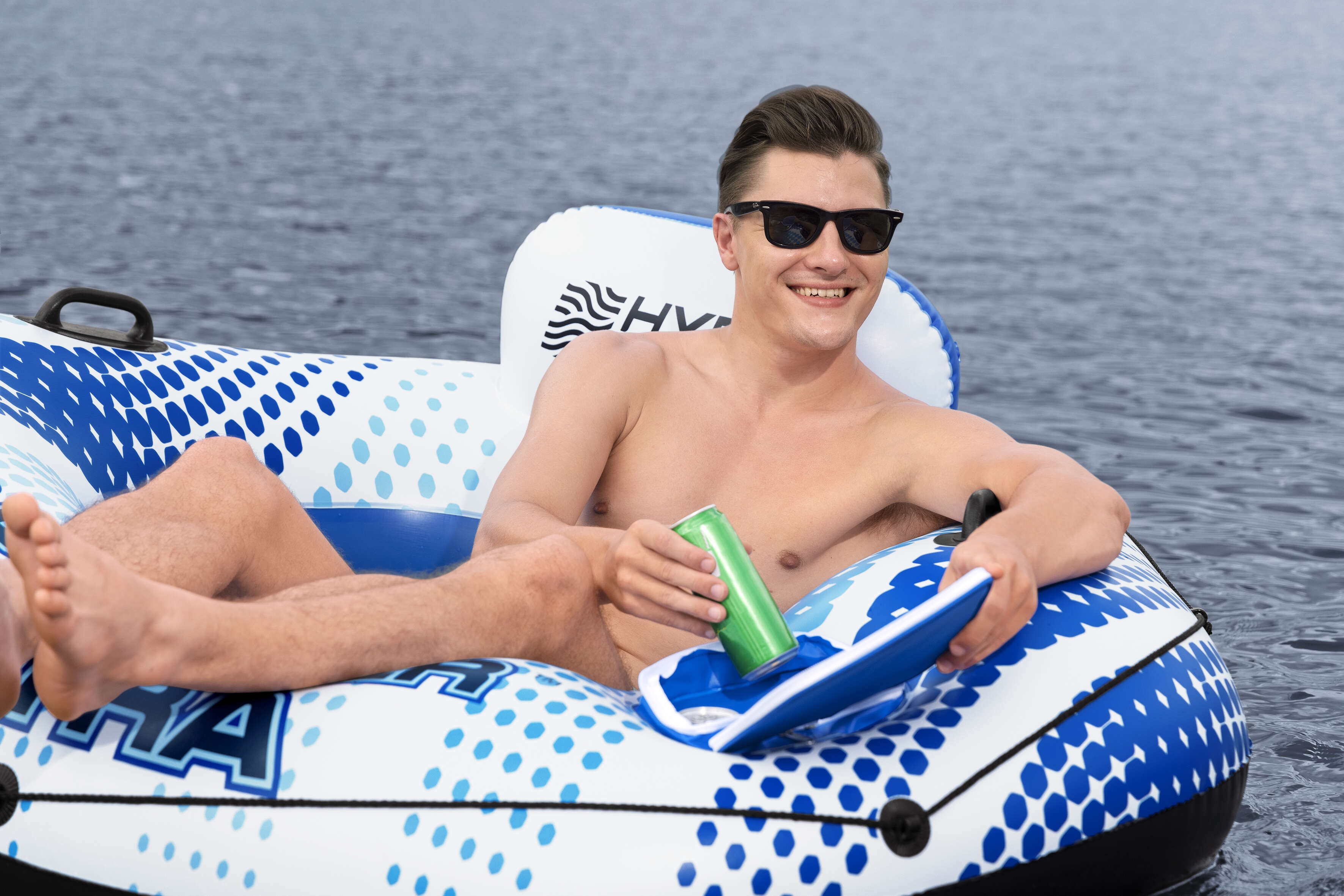Bestway Schwimmring Rapid Rider Ultra mit Getränkehalter