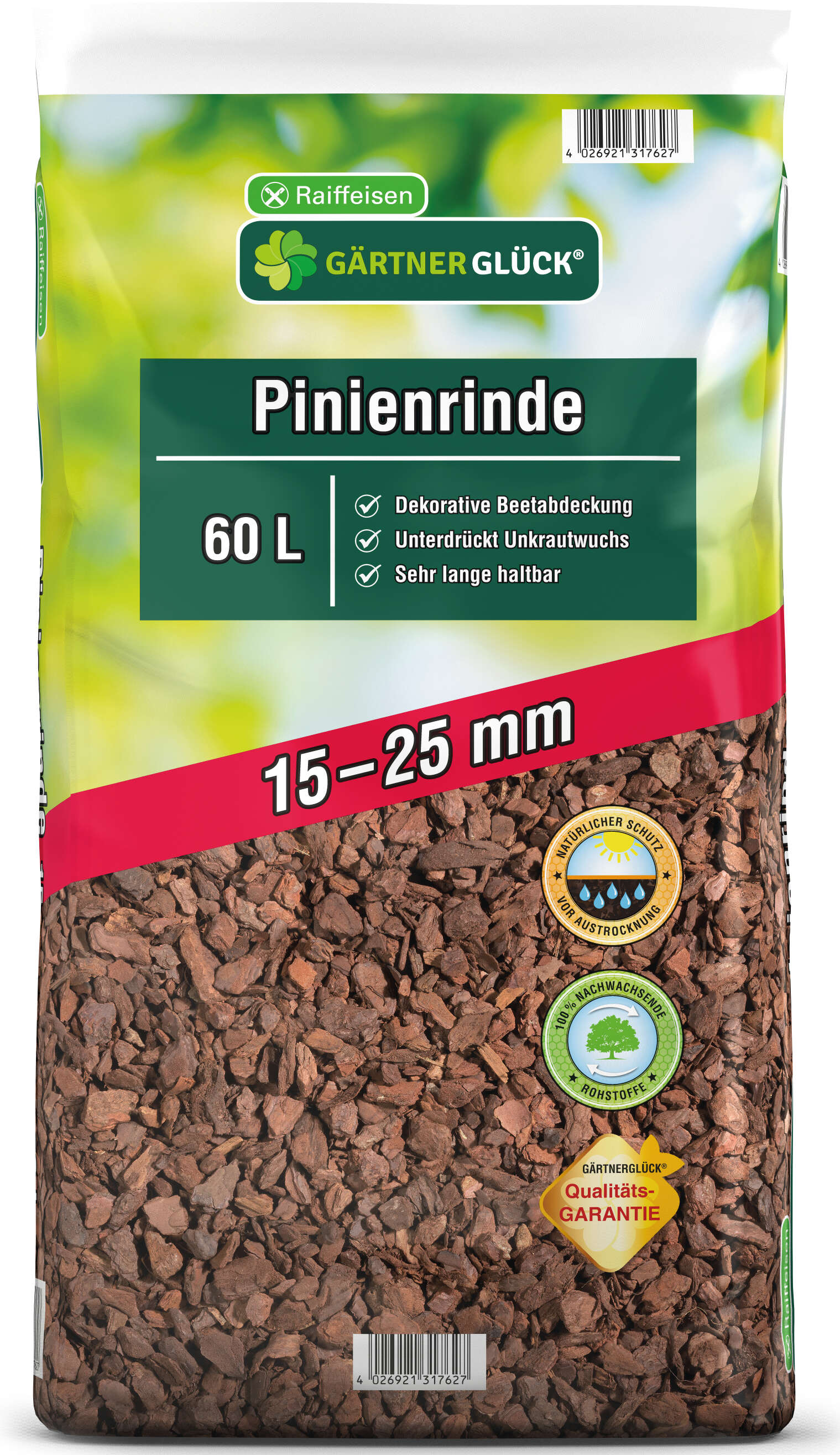 GÄRTNERGLÜCK Pinienrinde 15-25 mm