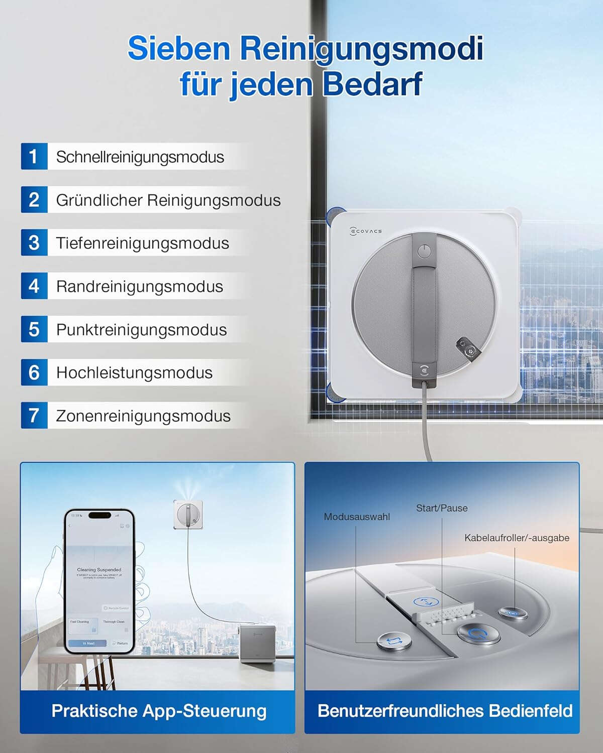 ECOVACS Fensterreinigungsroboter WINBOT W2S
