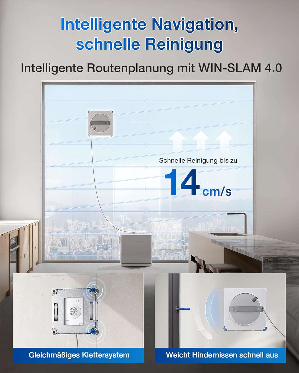 ECOVACS Fensterreinigungsroboter WINBOT W2S OMNI mit Station