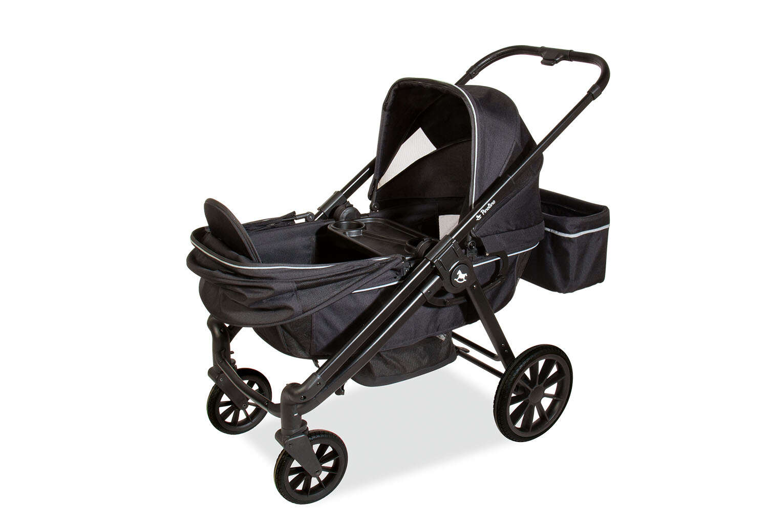 Pinolino Klappbarer 2-in-1 Kinder- und Bollerwagen Cubi