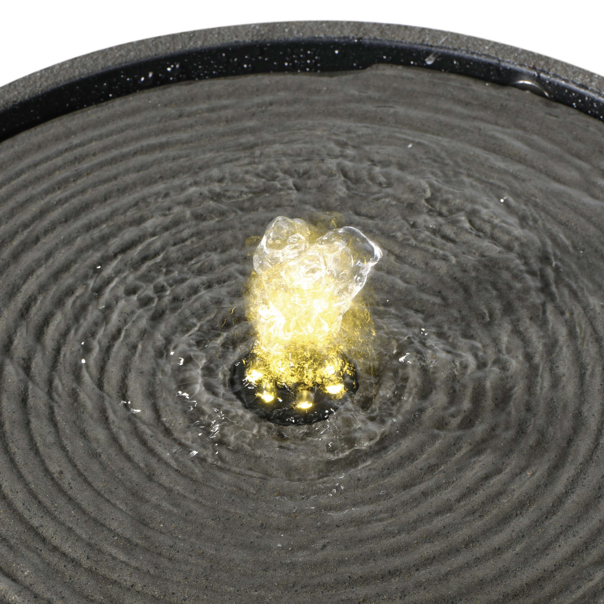 LUMINEO Springbrunnen Outdoor Steinoptik