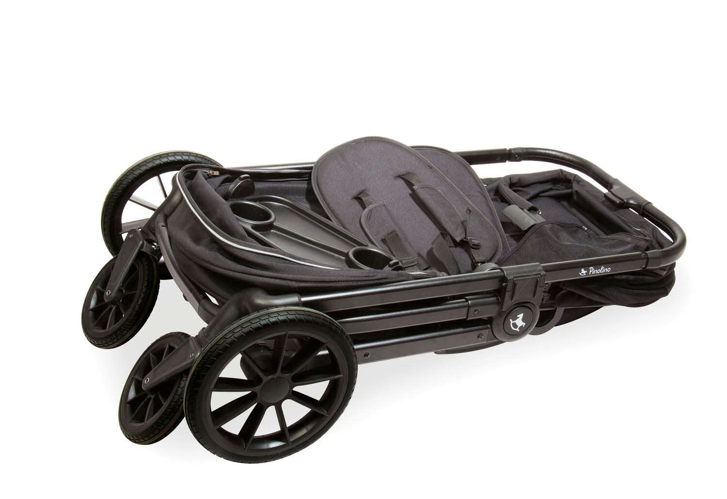 Pinolino Klappbarer 2-in-1 Kinder- und Bollerwagen Cubi