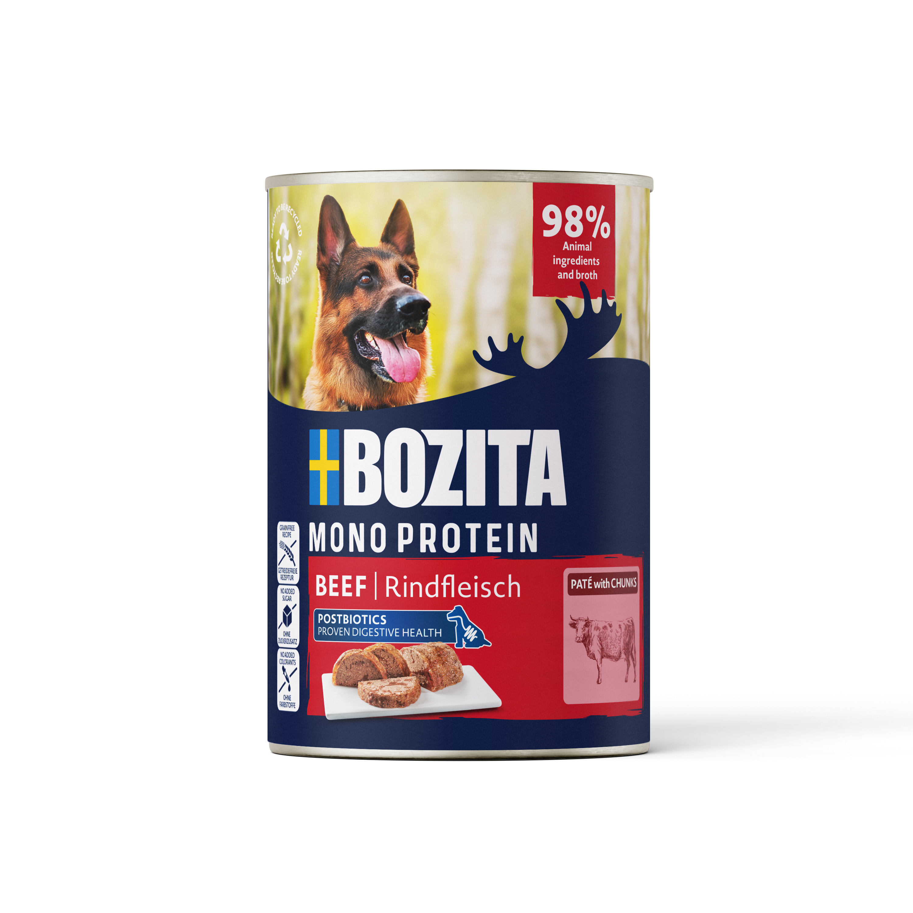 BOZITA Hunde-Nassfutter Pate Rind getreidefrei