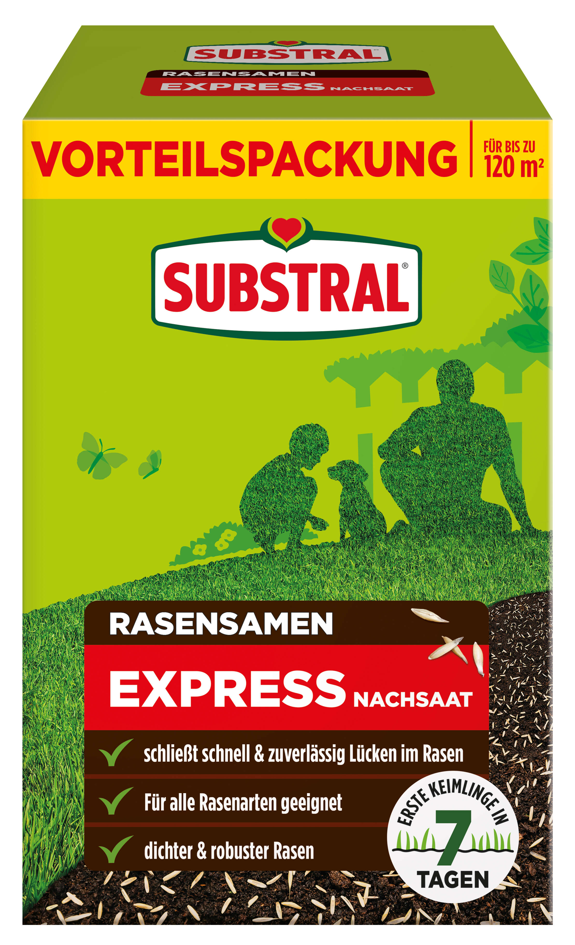 SUBSTRAL Rasensamen Express Nachsaat