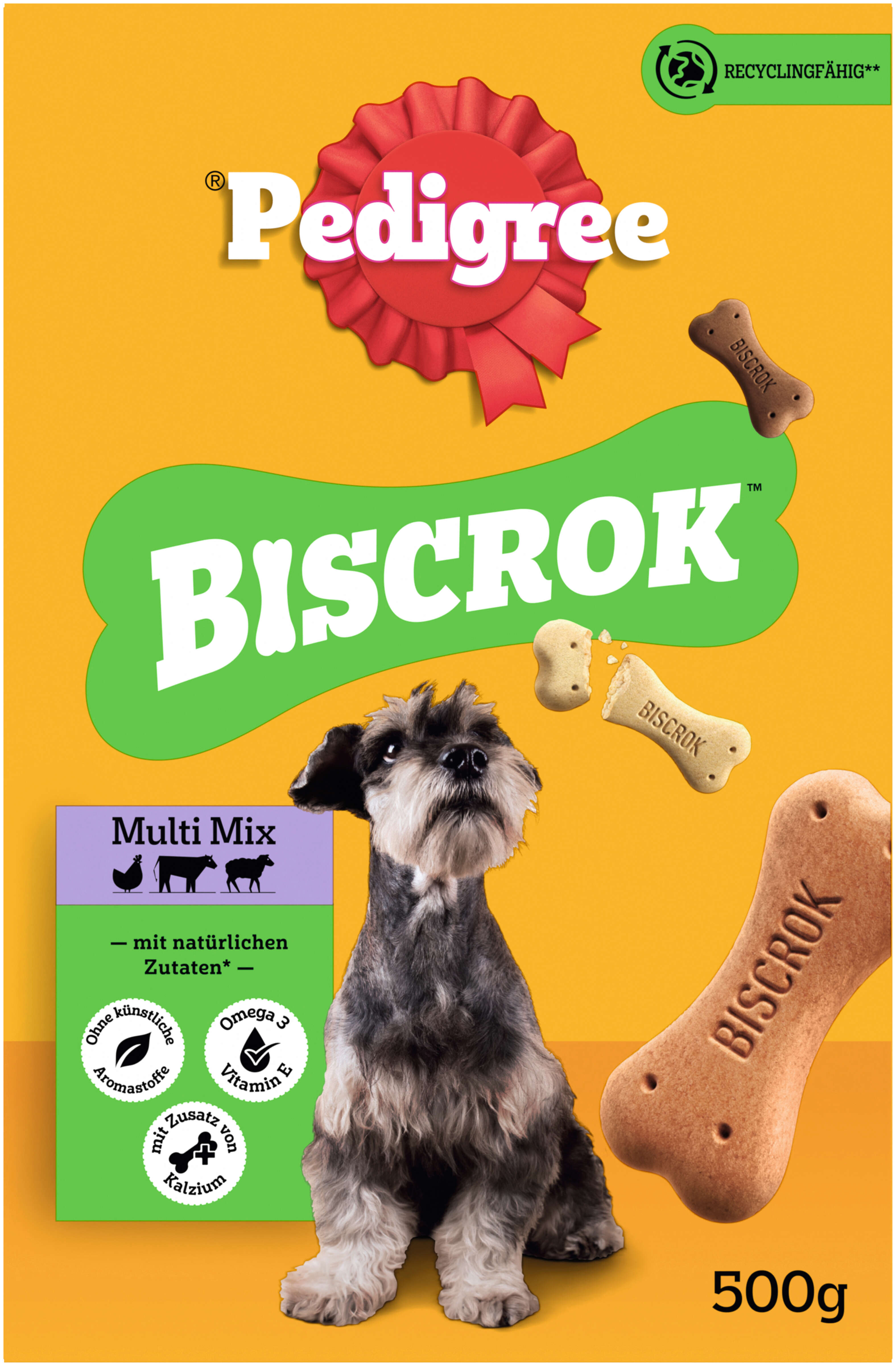 Pedigree Hundeleckerli Biscrok in 3 Geschmacksrichtungen