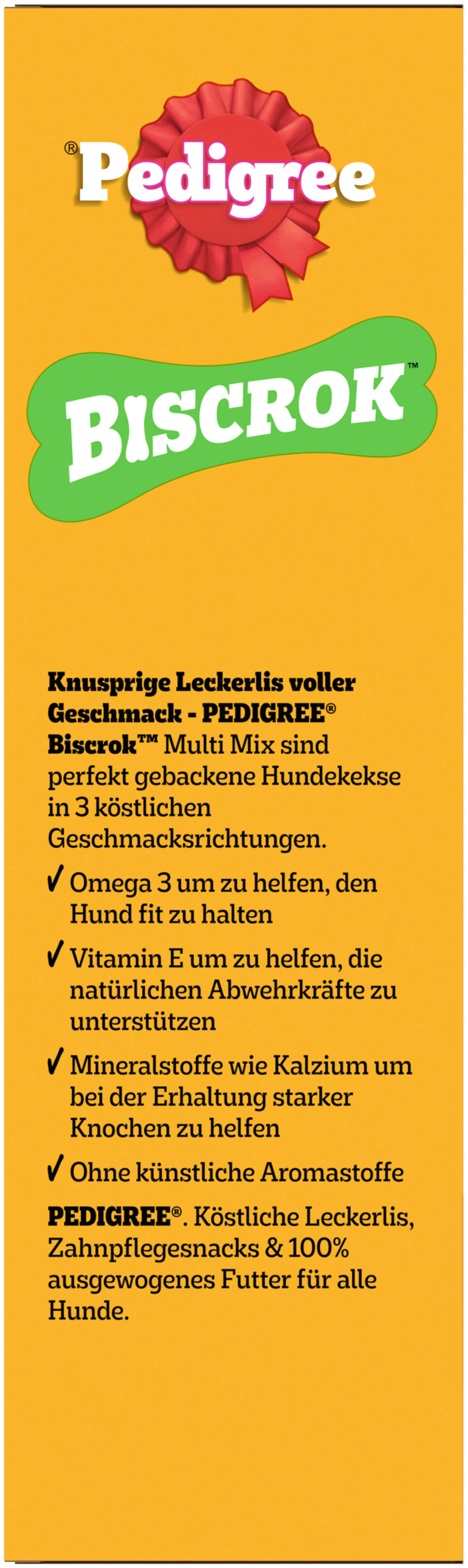 Pedigree Hundeleckerli Biscrok in 3 Geschmacksrichtungen