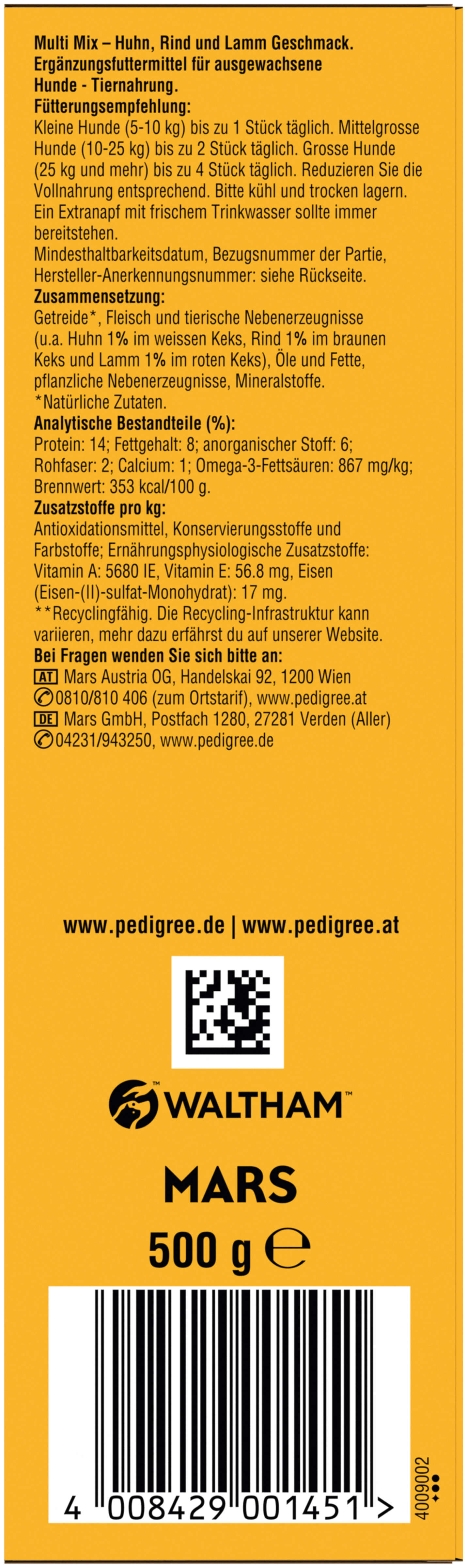 Pedigree Hundeleckerli Biscrok in 3 Geschmacksrichtungen