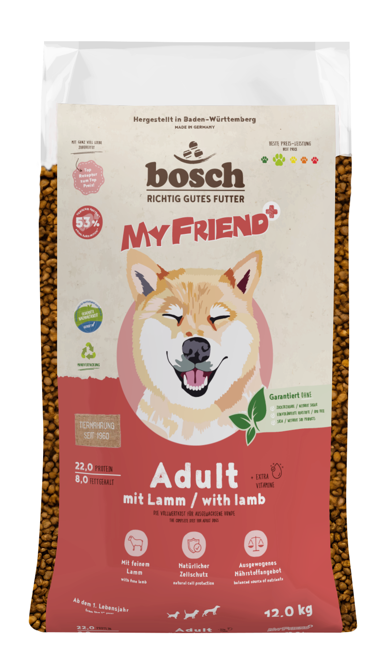 bosch Hunde-Trockenfutter My Friend+ Adult mit Lamm