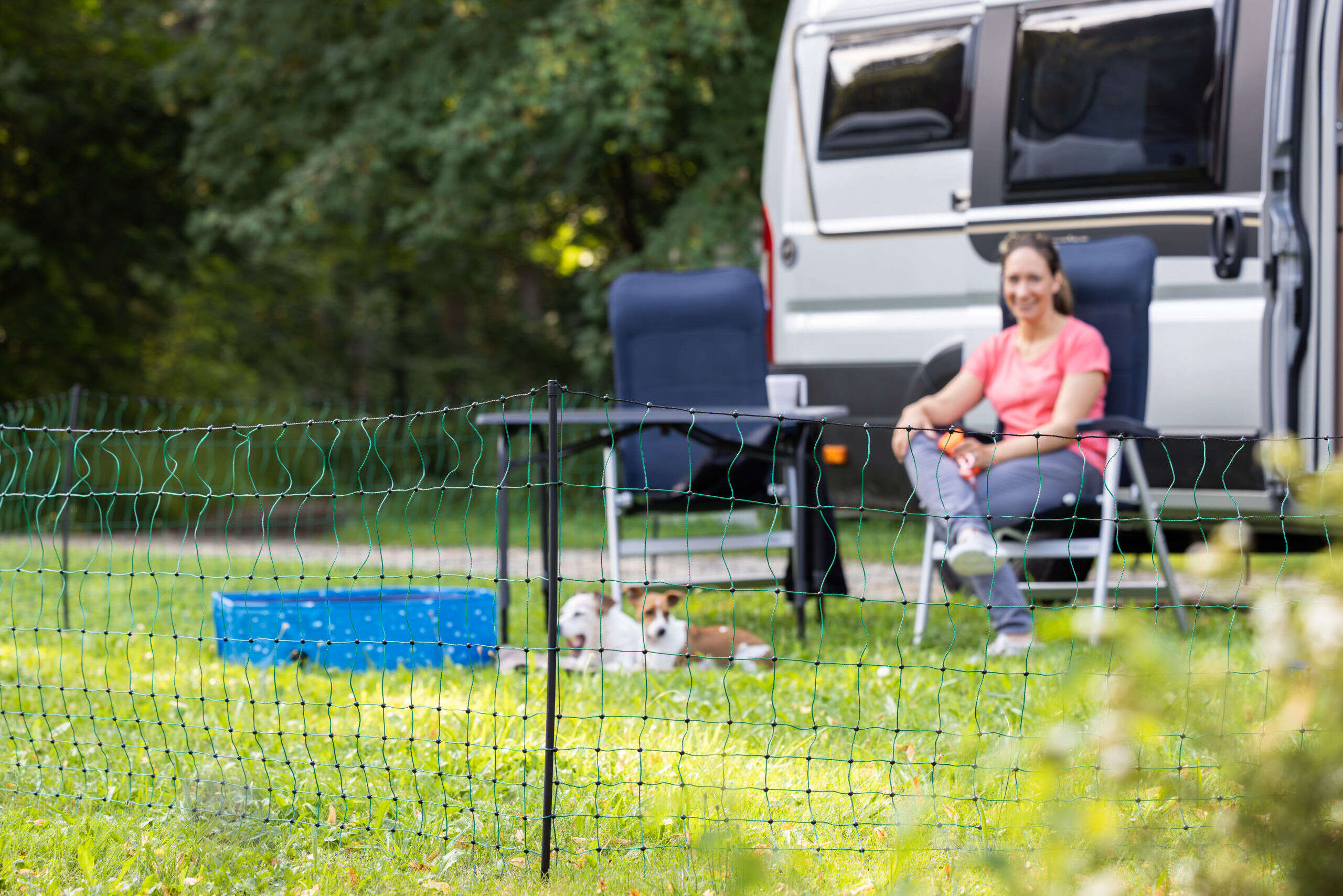 KERBL Begrenzungszaun Camping Net