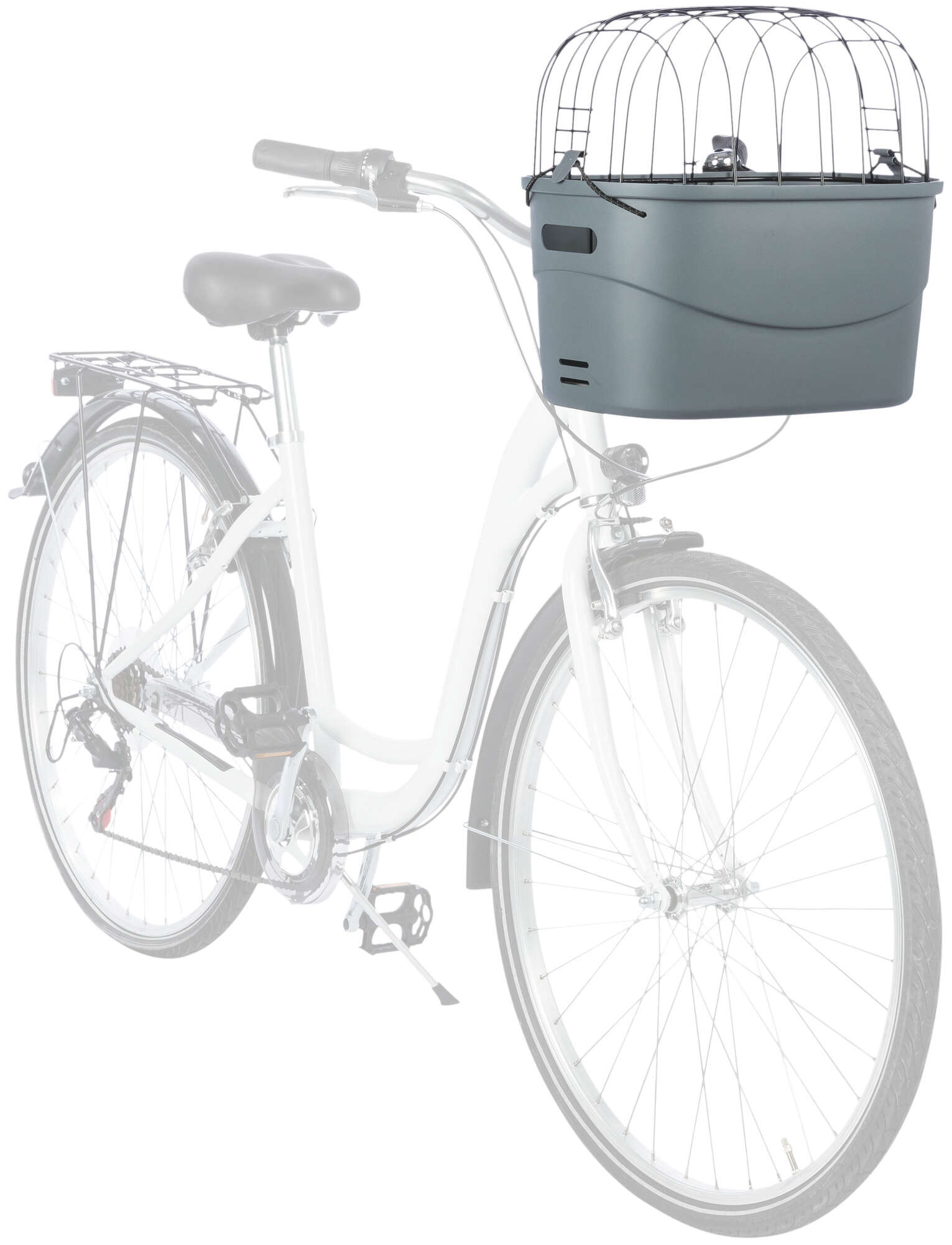 TRIXIE Hundefahrradkorb mit Universal-Halterung und Klickverschluss