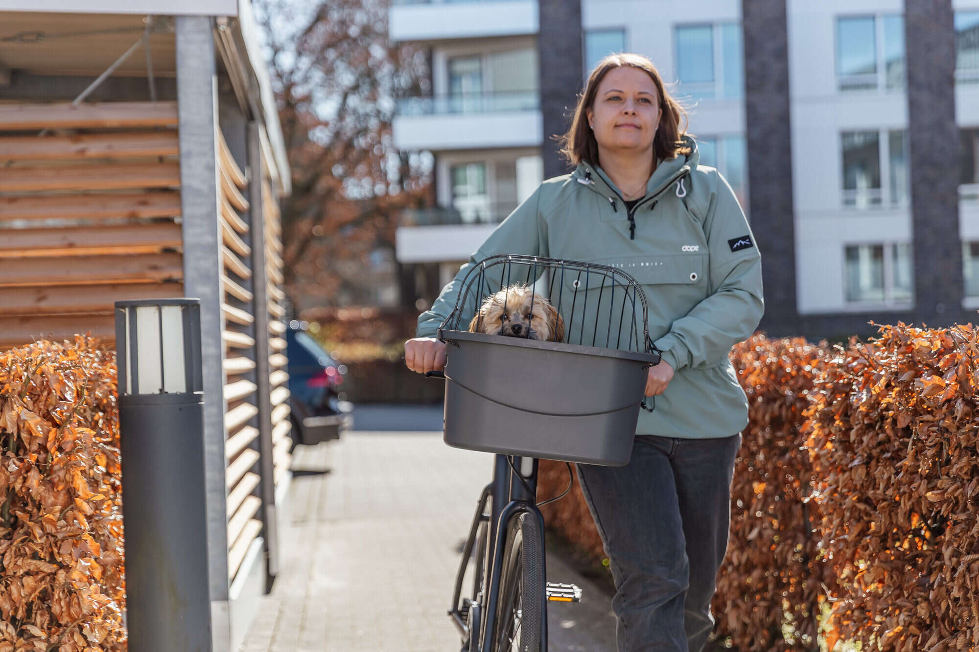 TRIXIE Hundefahrradkorb mit Universal-Halterung und Klickverschluss