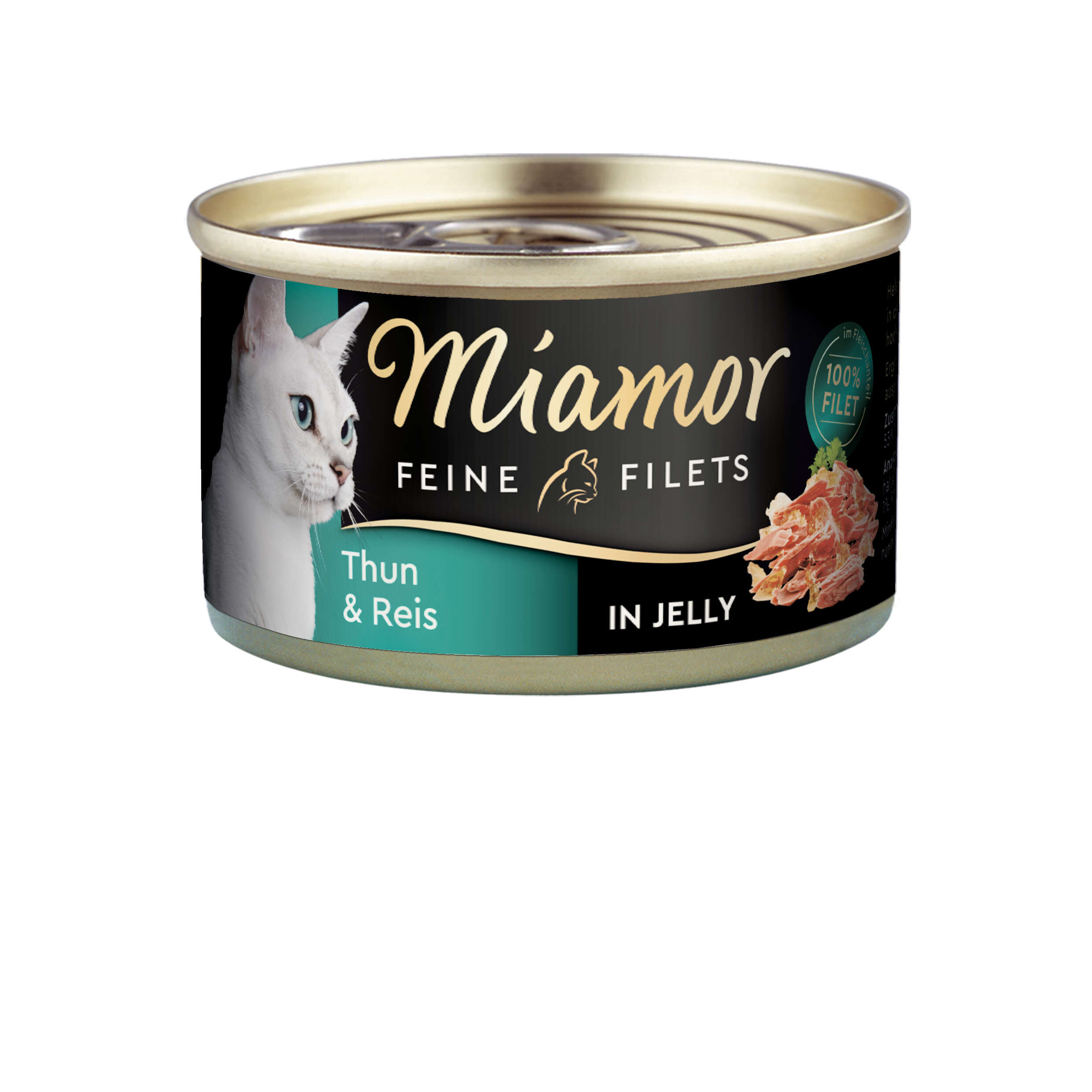 Miamor Katzen-Nassfutter Feine Filets heller Thun + Reis in Jelly