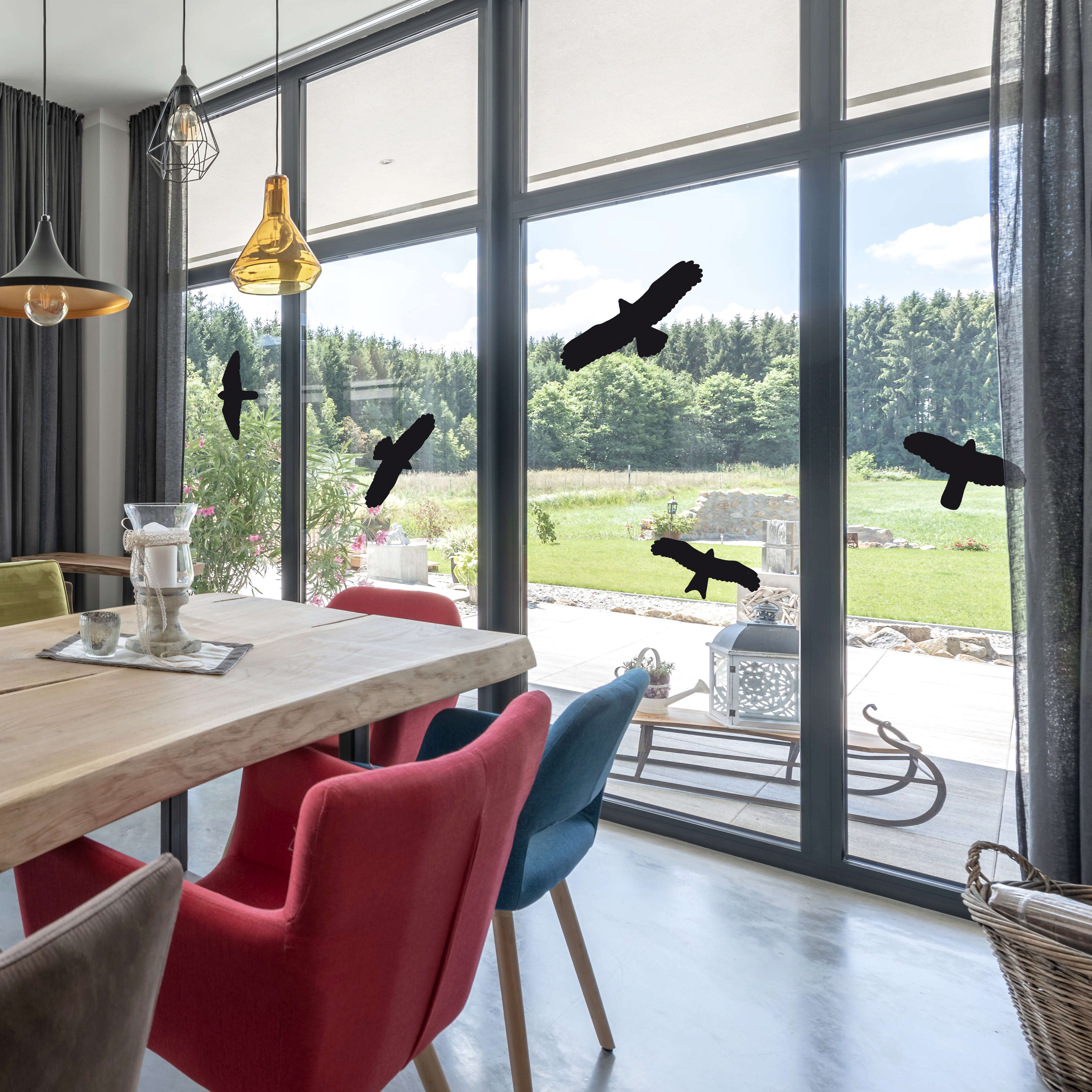 GÄRTNERGLÜCK Vogelschutz-Fensteraufkleber