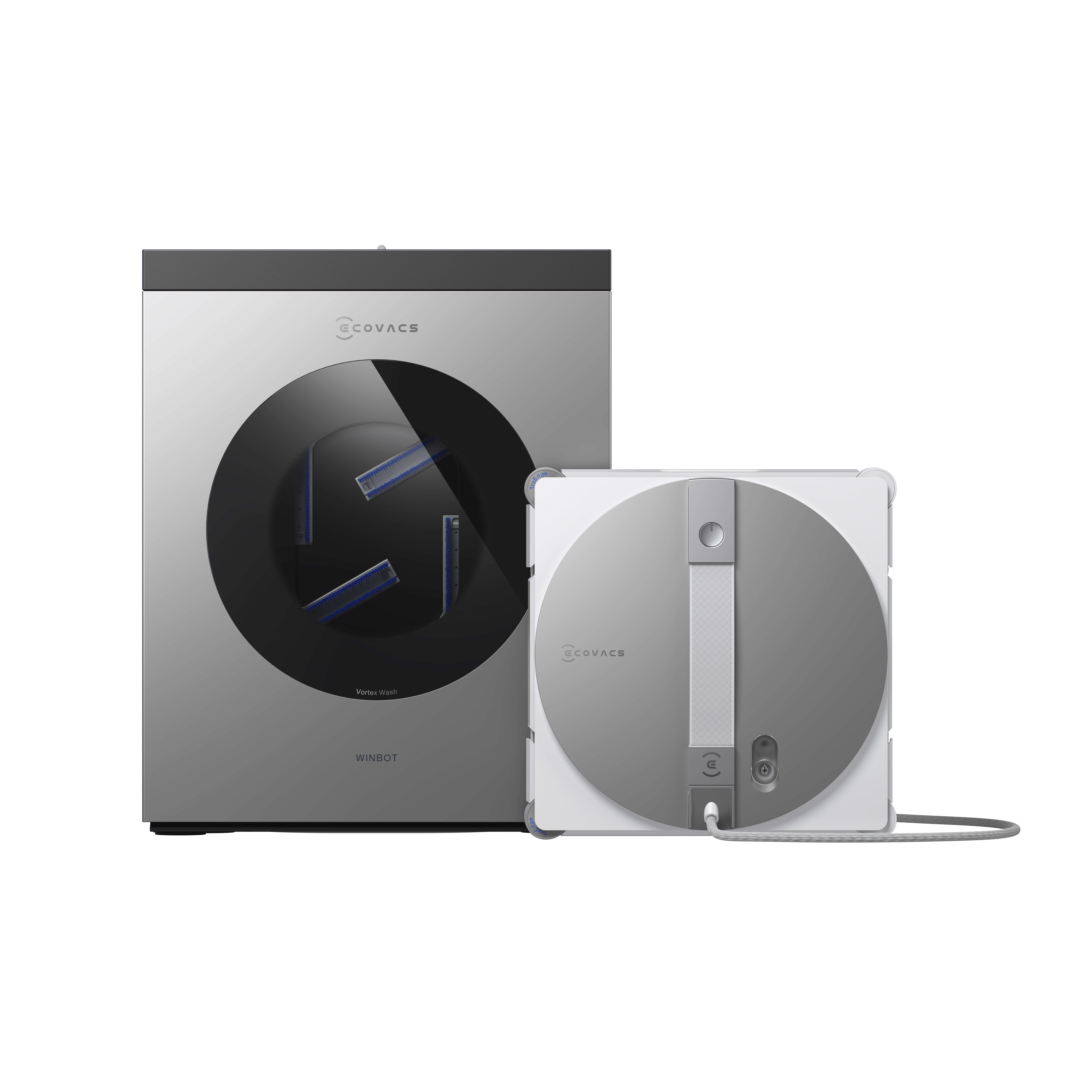 ECOVACS Fensterputzroboter WINBOT W3 OMNI mit Waschstation und App-Steuerung