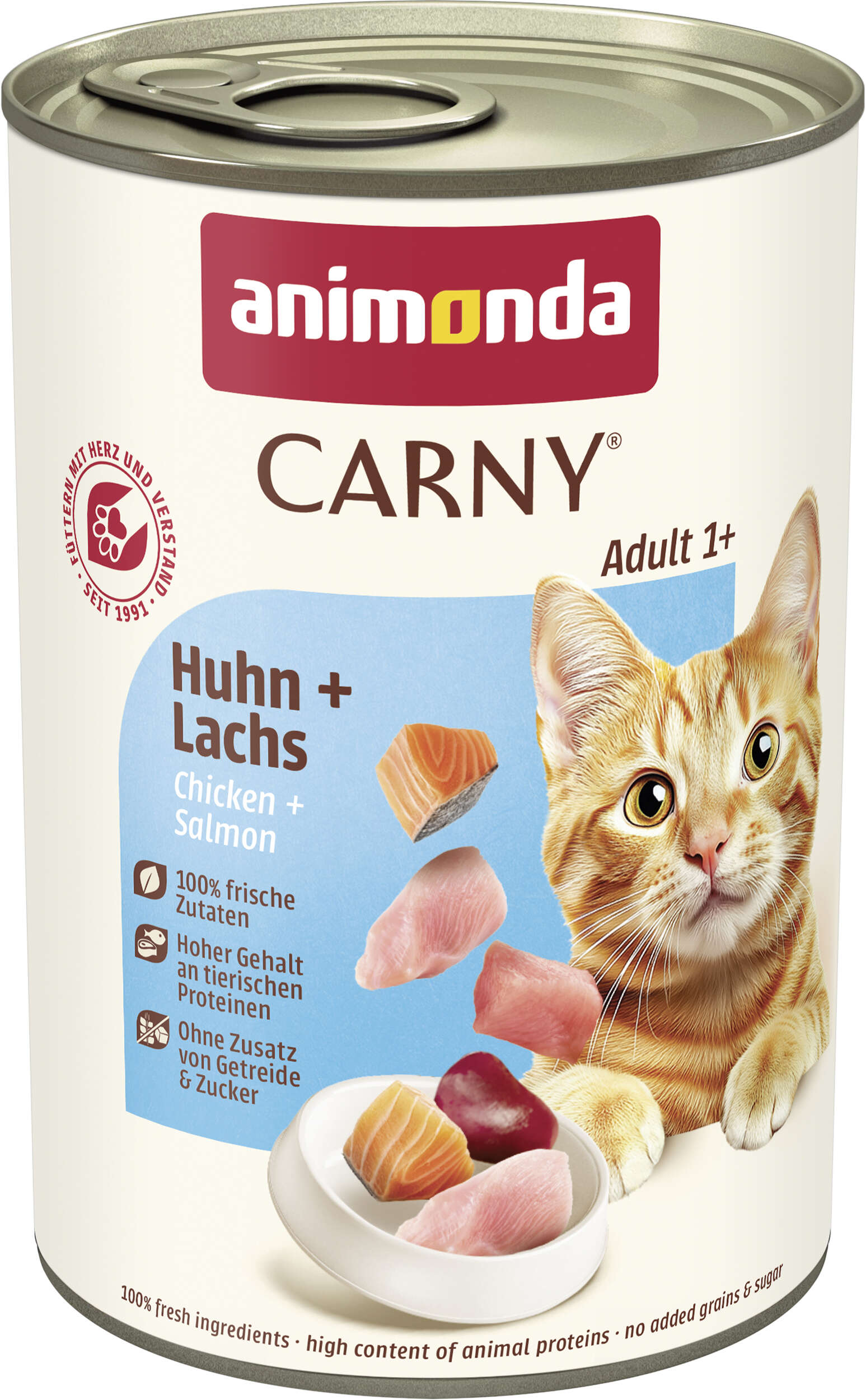 animonda Katzen-Nassfutter Carny Adult Huhn + Lachs