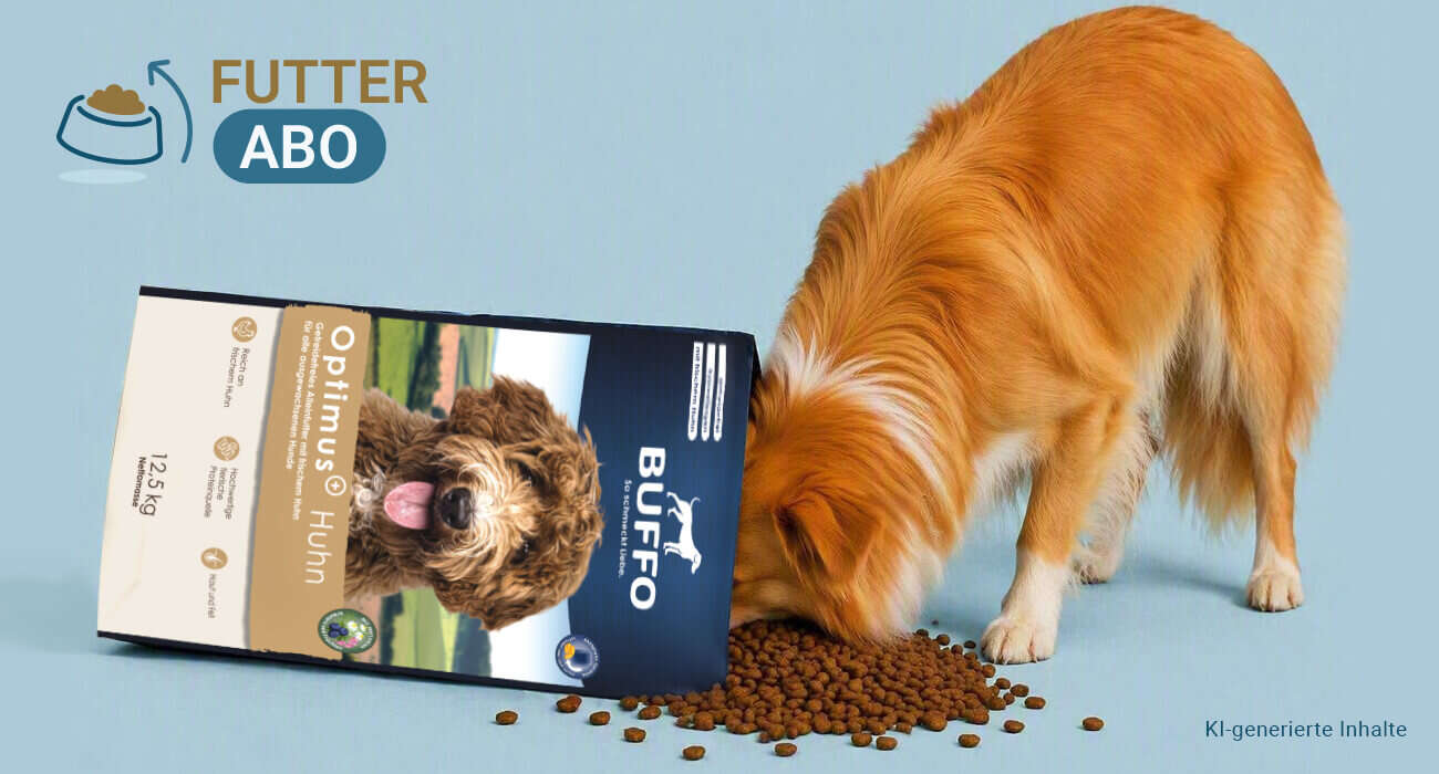 Hund frisst futter Buffo 1300x700