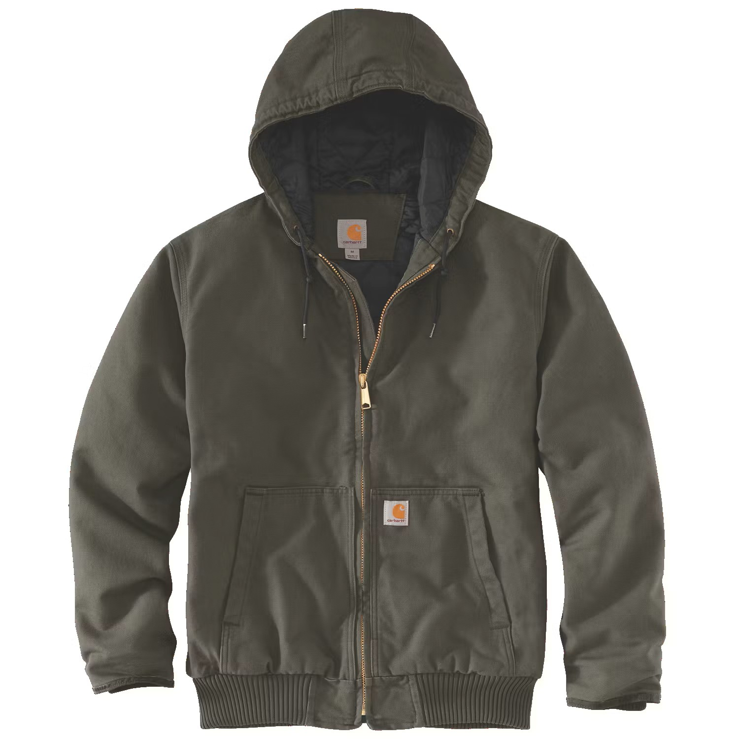 carhartt Herren Jacke Active Washed Duck mit Kapuze