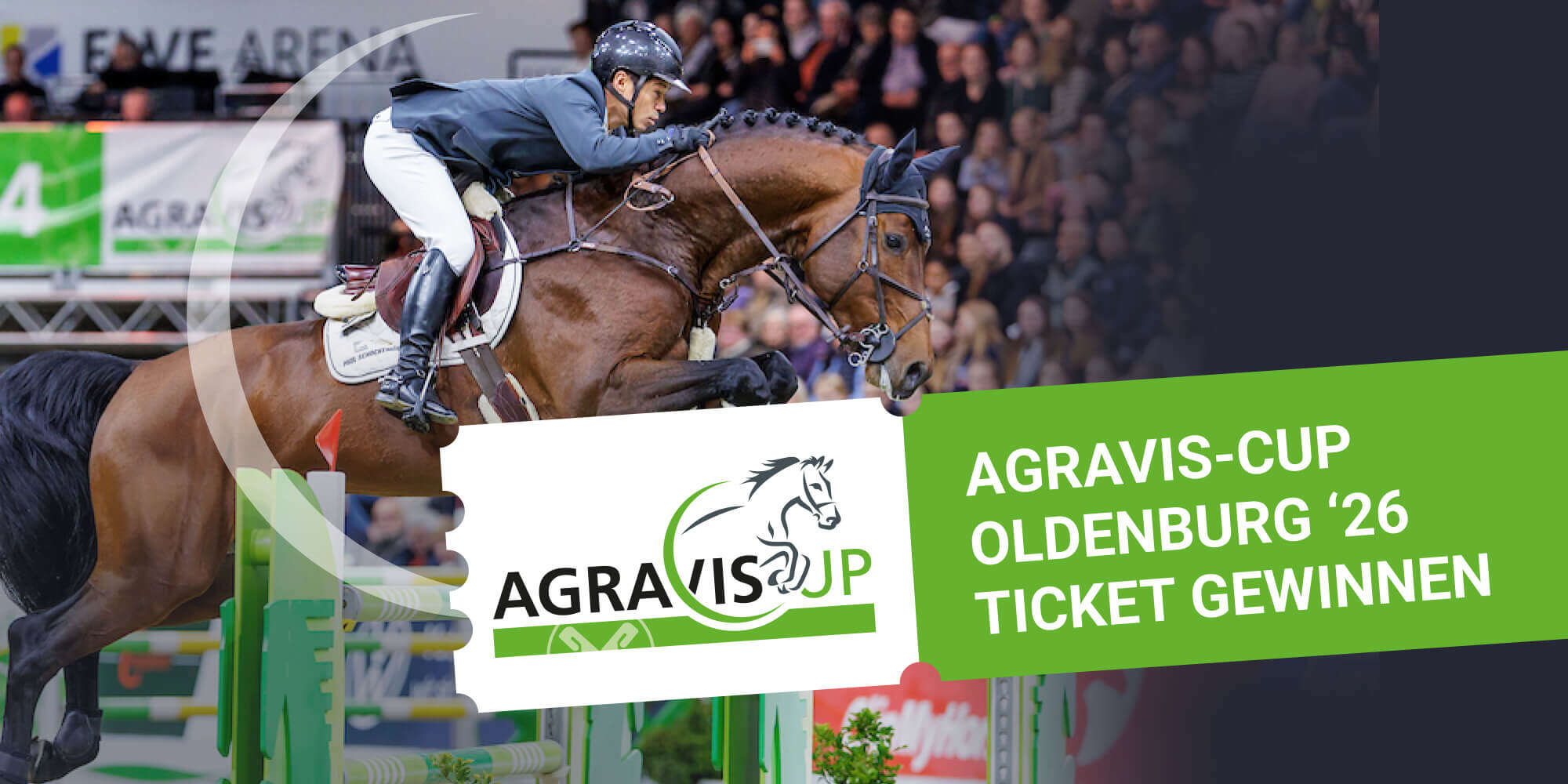 frau pferd turnier agraviscup oldenburg 2026 ticket gewinnspiel 1000x500