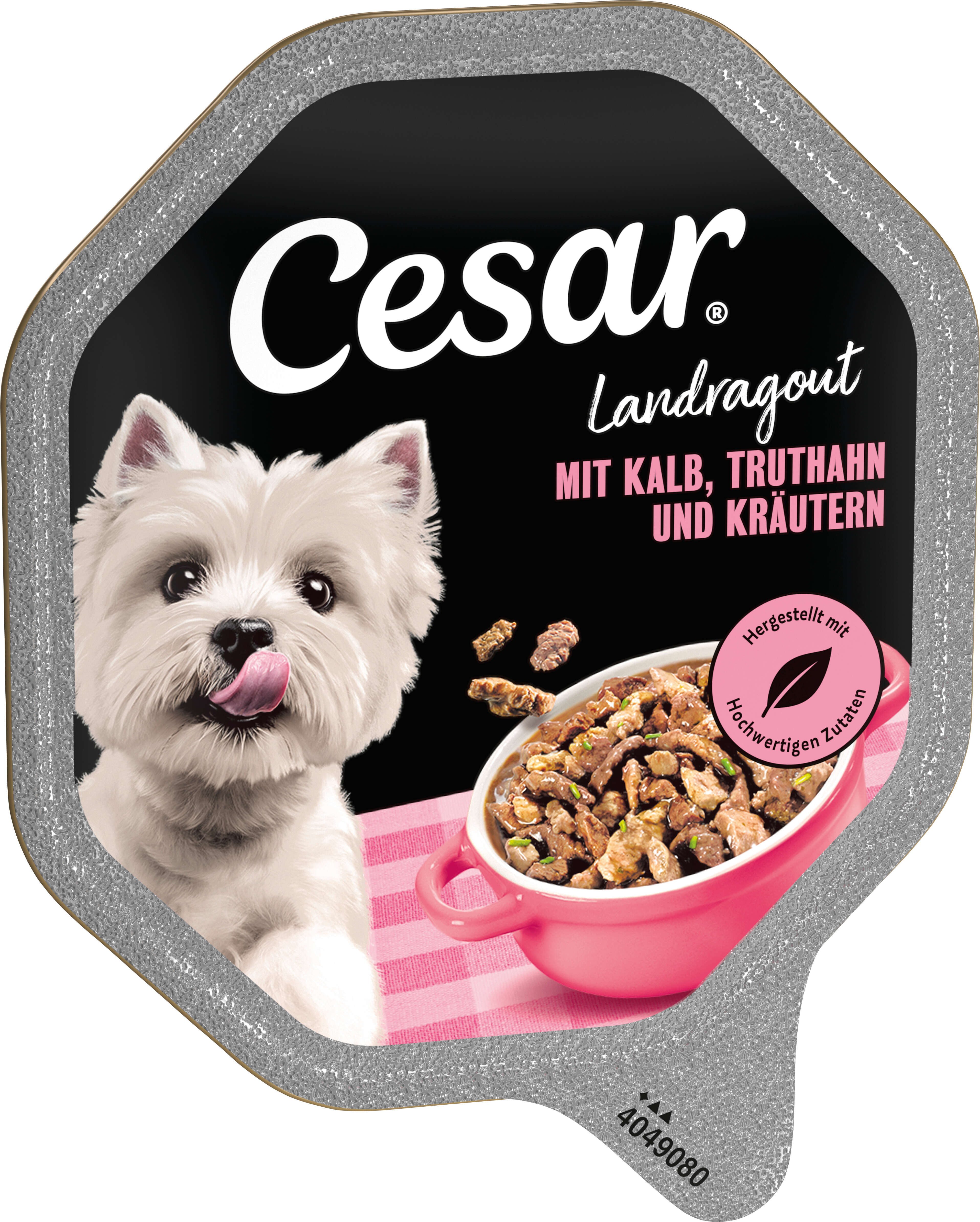 Cesar Hunde-Nassfutter Landküche  mit Kalb und Truthahn in köstlicher Sauce 150 g