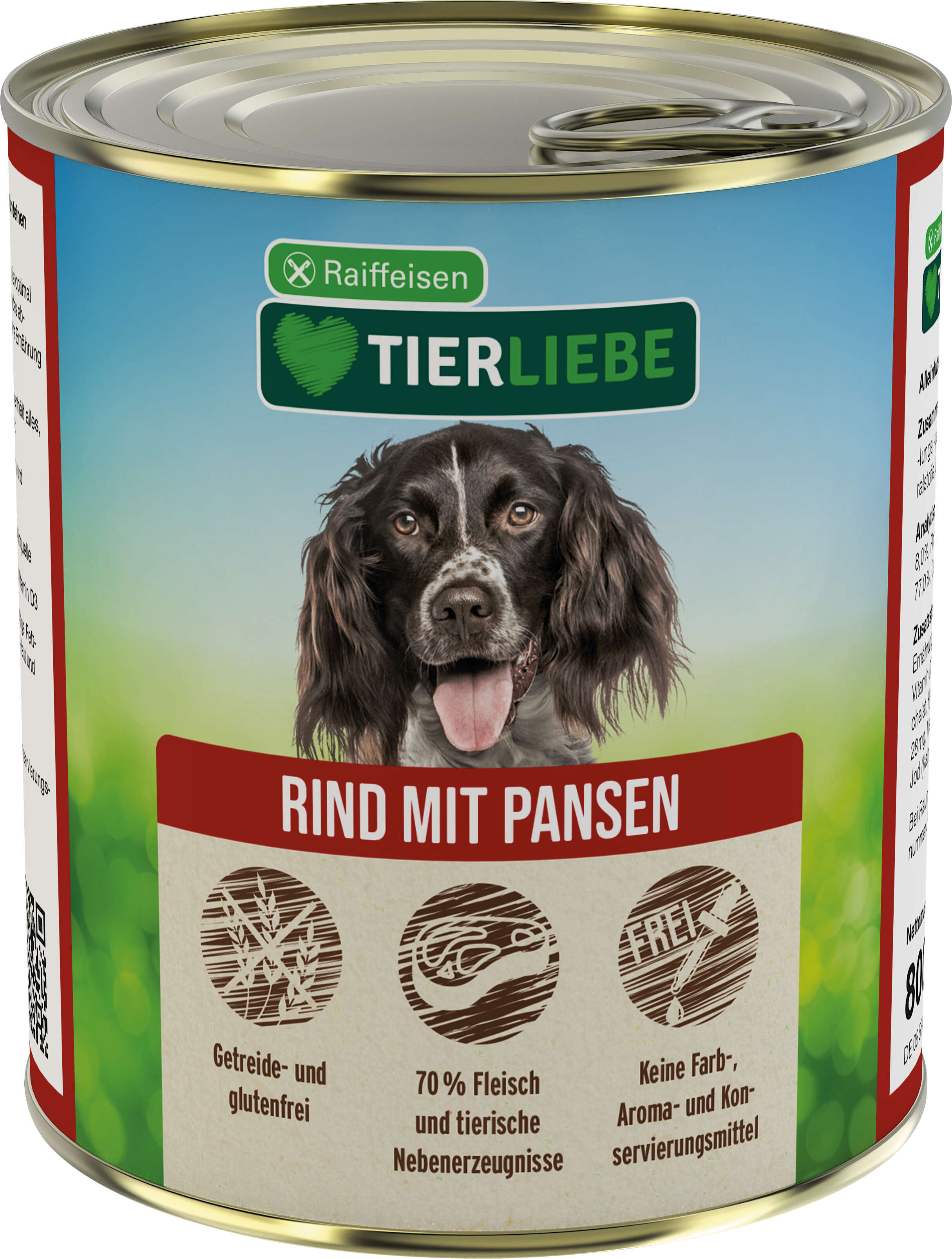 TIERLIEBE Hunde-Nassfutter Rind + Pansen