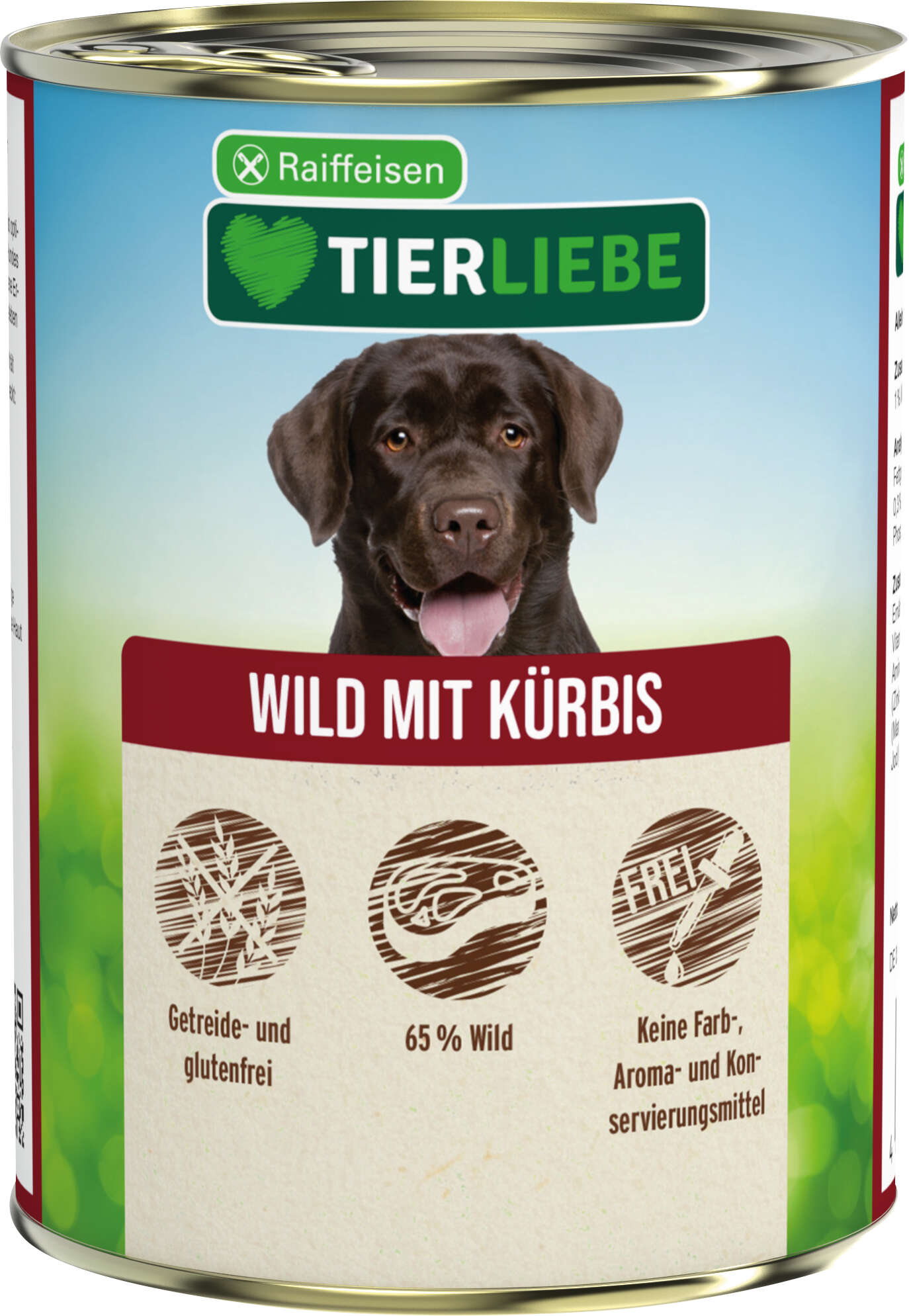TIERLIEBE Hunde-Nassfutter Wild mit Kürbis