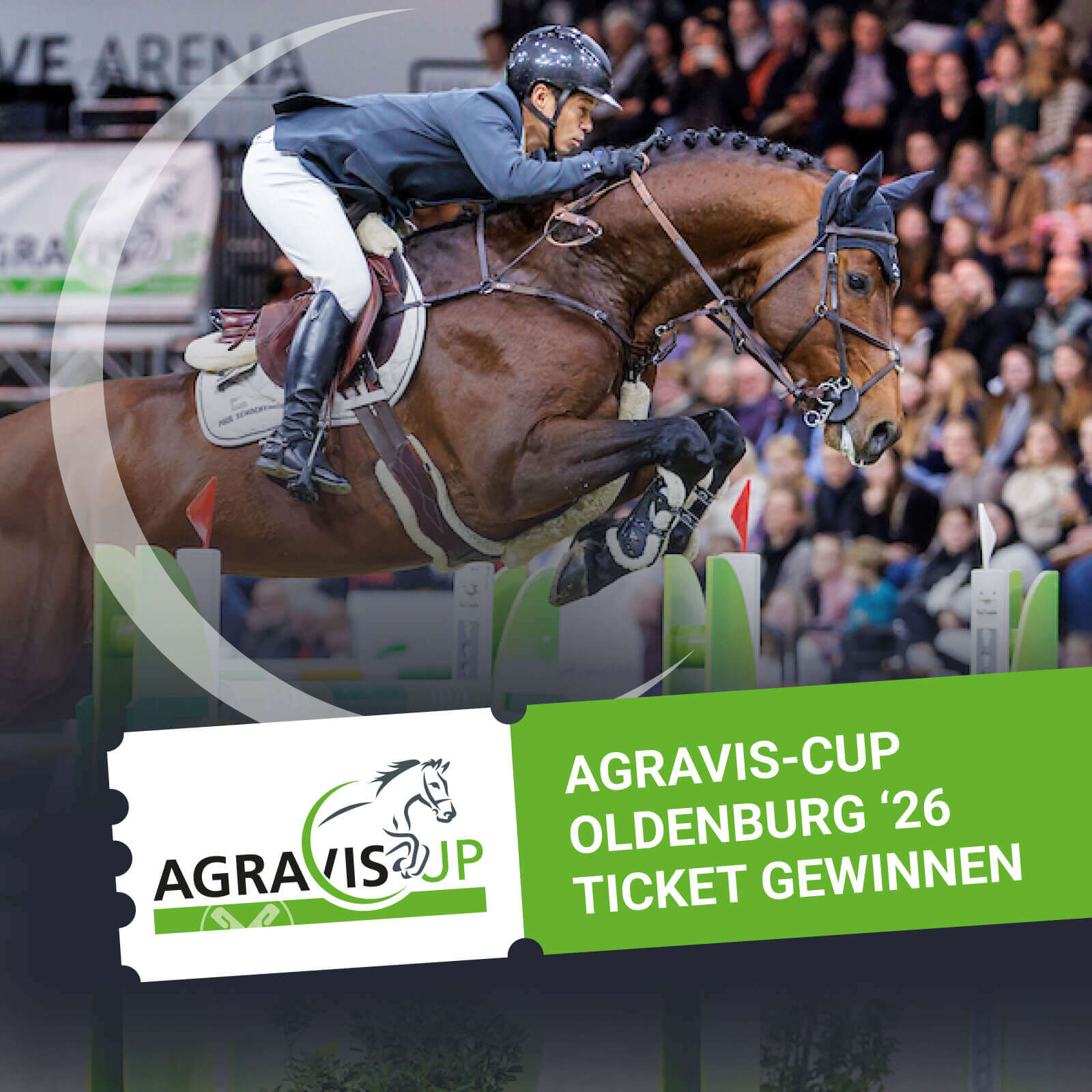 frau pferd turnier agraviscup oldenburg 2026 ticket gewinnspiel 800x800