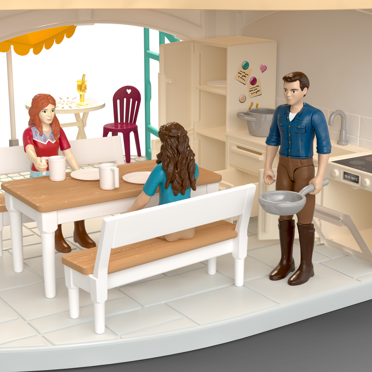 Schleich Horse Club Lakeside Villa & Paddock mit Stall und Pferden