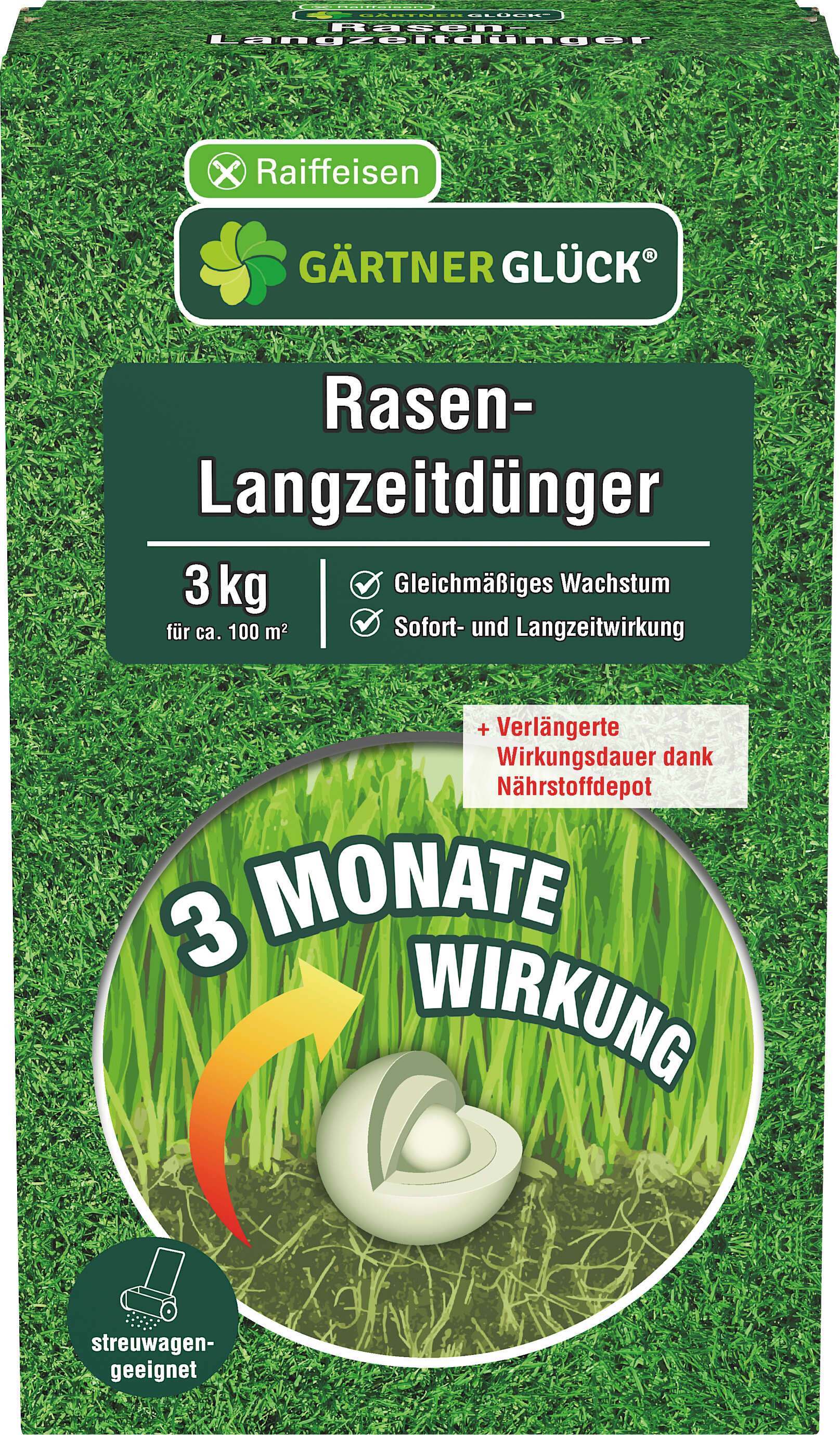 GÄRTNERGLÜCK Rasendünger mit Langzeitwirkung