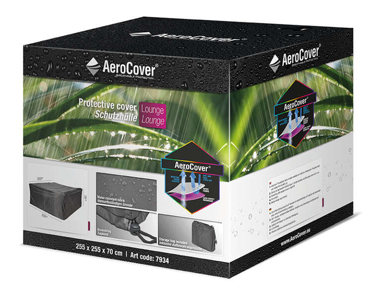 AeroCover Atmungsaktive Schutzhülle für Lounge-Sets 255x255x70 cm
