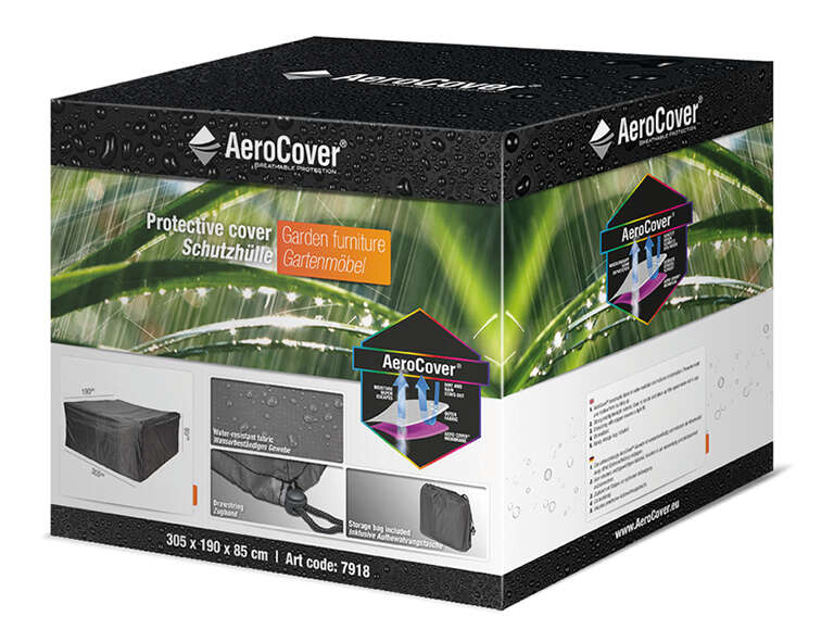 AeroCover Atmungsaktive Schutzhülle für Sitzgruppen 305x190x85 cm