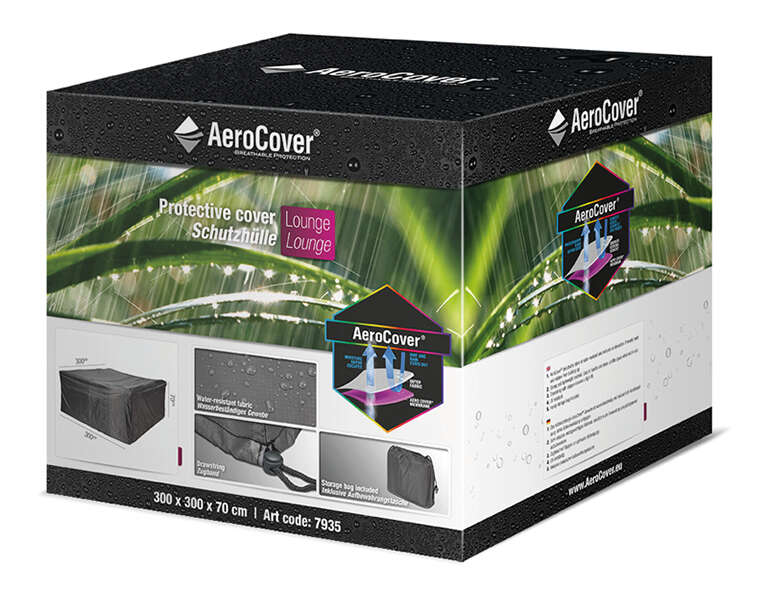 AeroCover Atmungsaktive Schutzhülle für Lounge-Sets 300x300x70 cm
