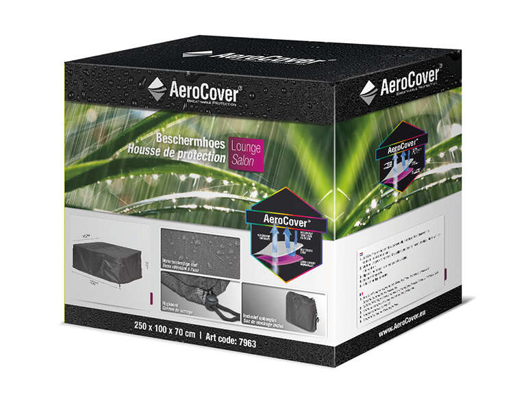 AeroCover Atmungsaktive Schutzhülle für Loungebänke 250x100xH70 cm
