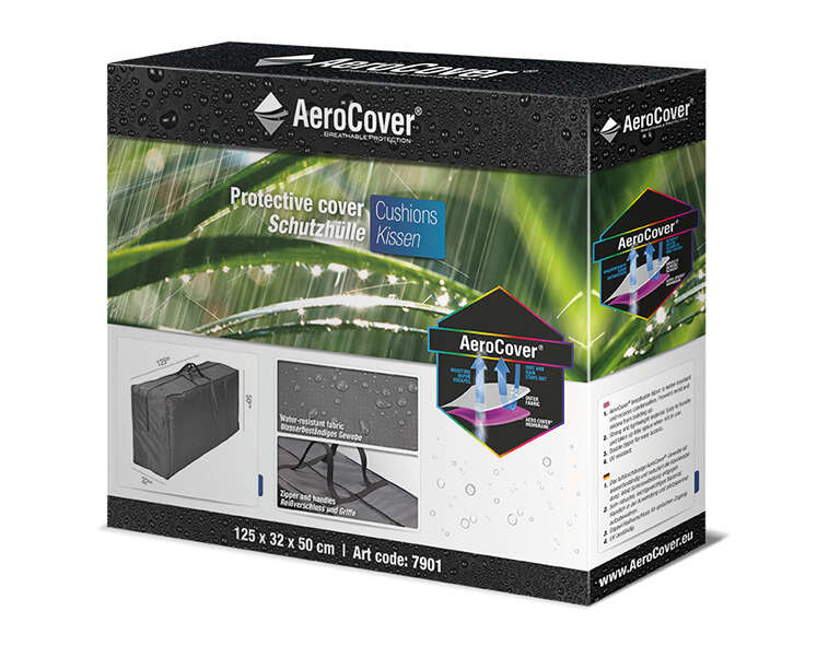 AeroCover Atmungsaktive Tragetasche für Auflagen 125x32x50 cm