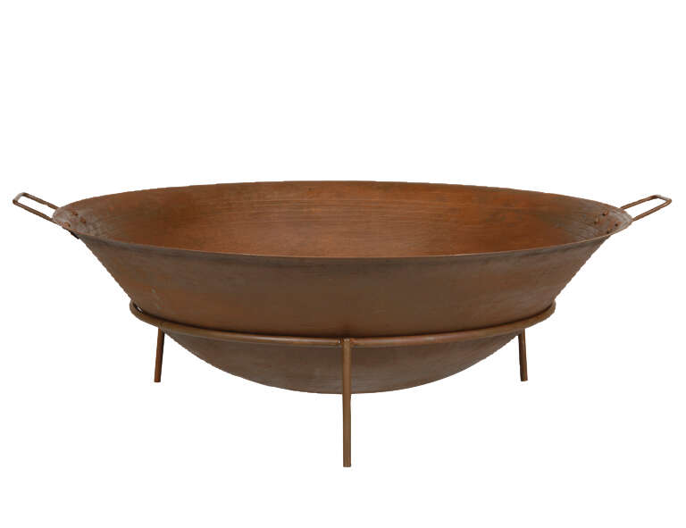 Siena Home Feuerschale Rusty, Gusseisen rostbraun, mit Griffen Ø 80cm