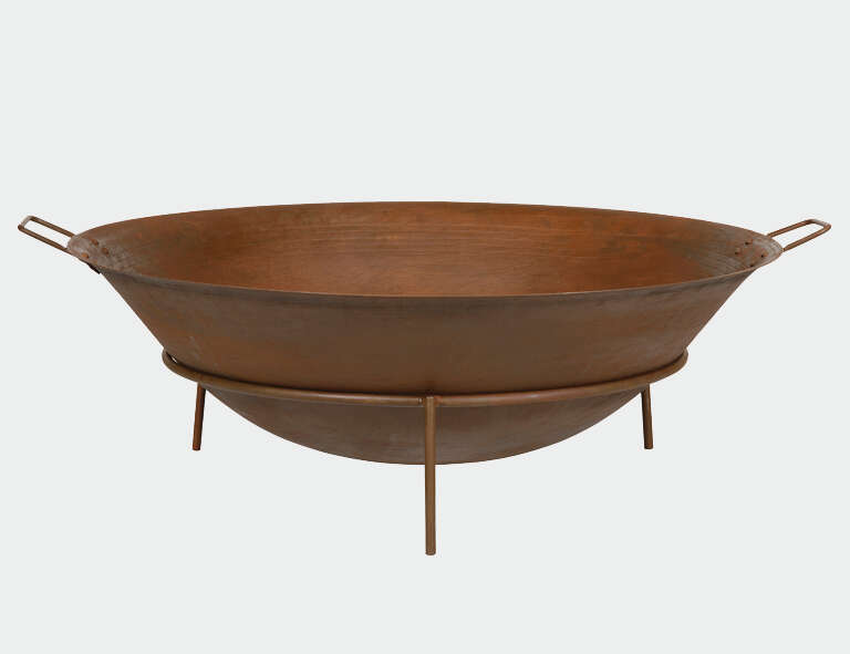 Siena Home Feuerschale Rusty, Gusseisen rostbraun, mit Griffen Ø 61cm