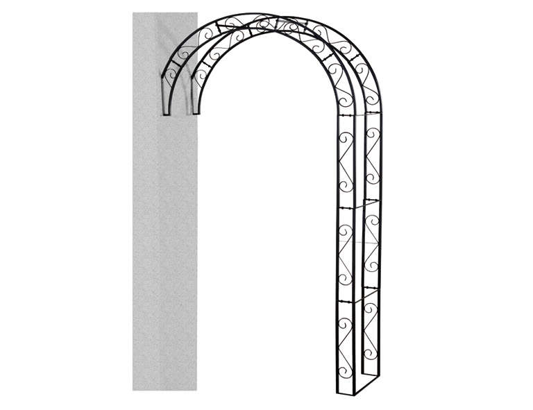 Siena Home Rosenbogen Cambridge, Metall schwarz