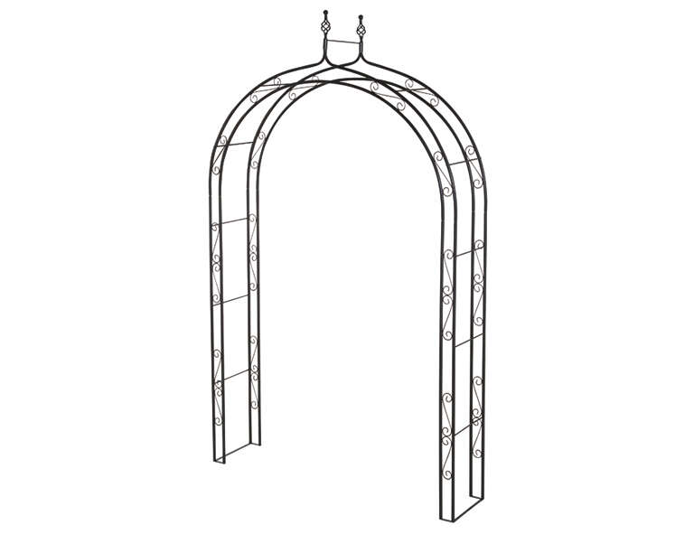 Siena Home Rosenbogen Oxford, Metall schwarz