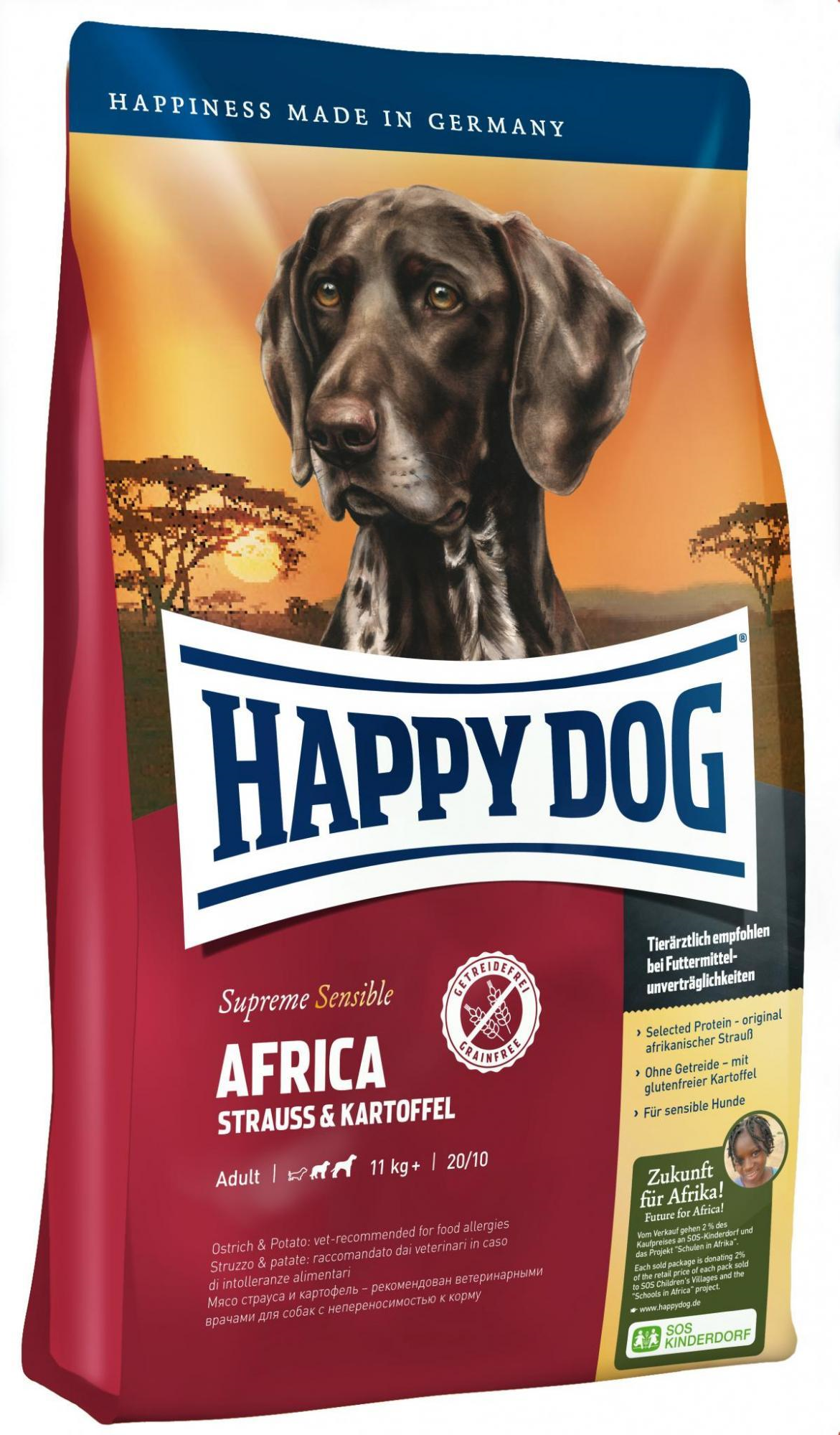 HAPPY DOG Hunde-Trockenfutter Sensible Africa